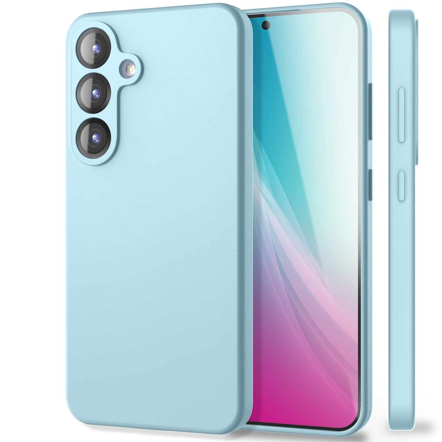 Husa NALIA Phoenix pentru Samsung Galaxy S25 Plus, husă de telefon din silicon lichid, netedă și ușor de șters, căptușeală interioară din microfibră, husă de protecție din silicon moale și catifelat