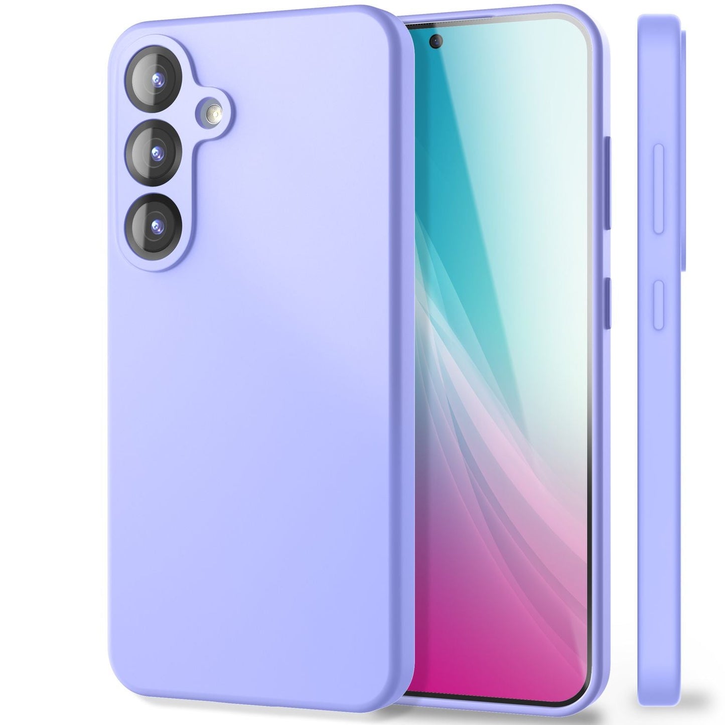 Husa NALIA Phoenix pentru Samsung Galaxy S25 Plus, husă de telefon din silicon lichid, netedă și ușor de șters, căptușeală interioară din microfibră, husă de protecție din silicon moale și catifelat