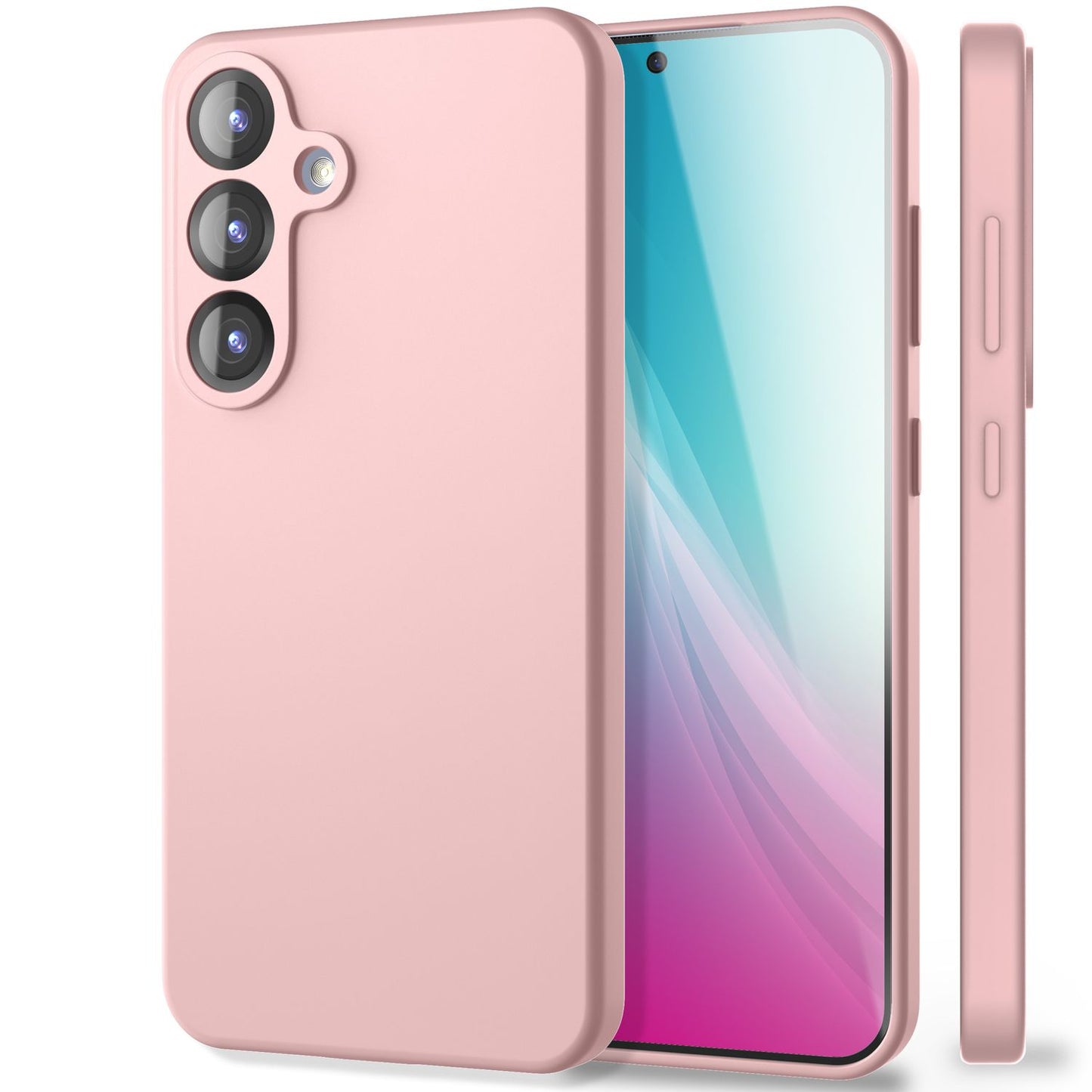 Husa NALIA Phoenix pentru Samsung Galaxy S25 Plus, husă de telefon din silicon lichid, netedă și ușor de șters, căptușeală interioară din microfibră, husă de protecție din silicon moale și catifelat