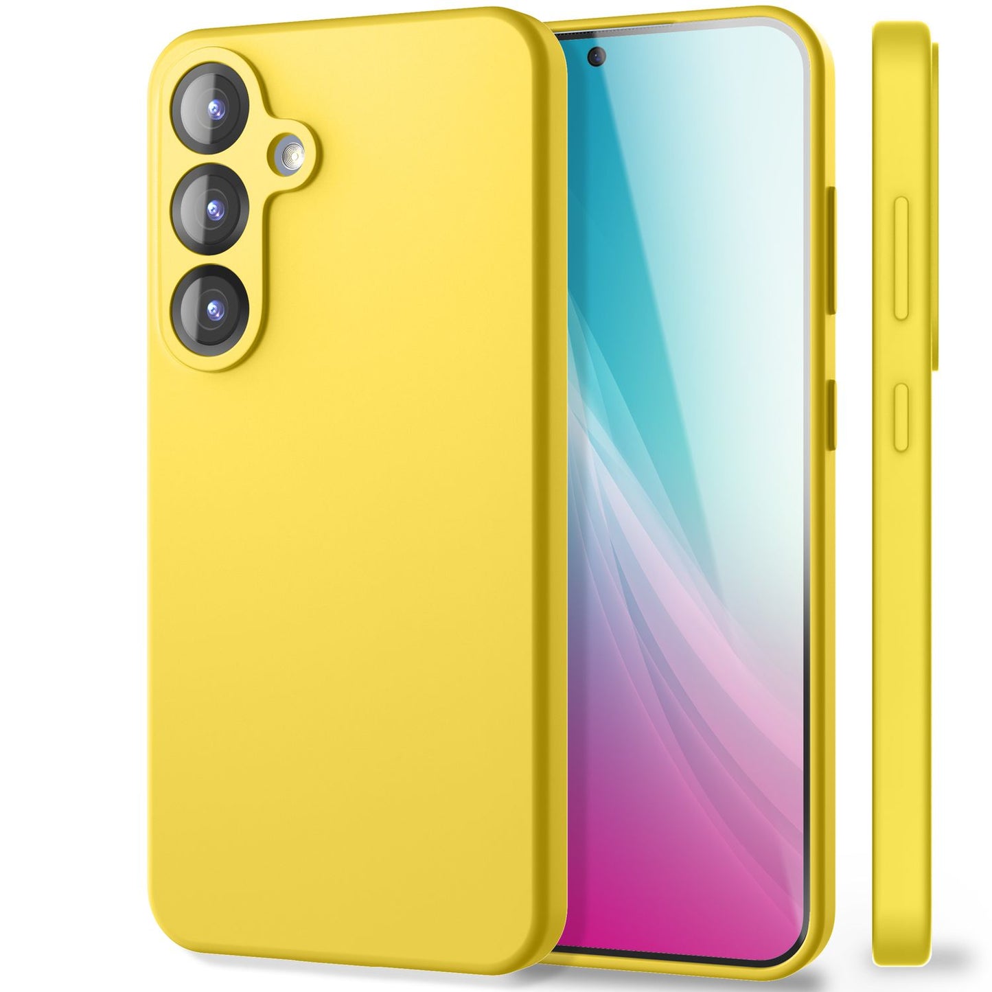 Husa NALIA Phoenix pentru Samsung Galaxy S25 Plus, husă de telefon din silicon lichid, netedă și ușor de șters, căptușeală interioară din microfibră, husă de protecție din silicon moale și catifelat