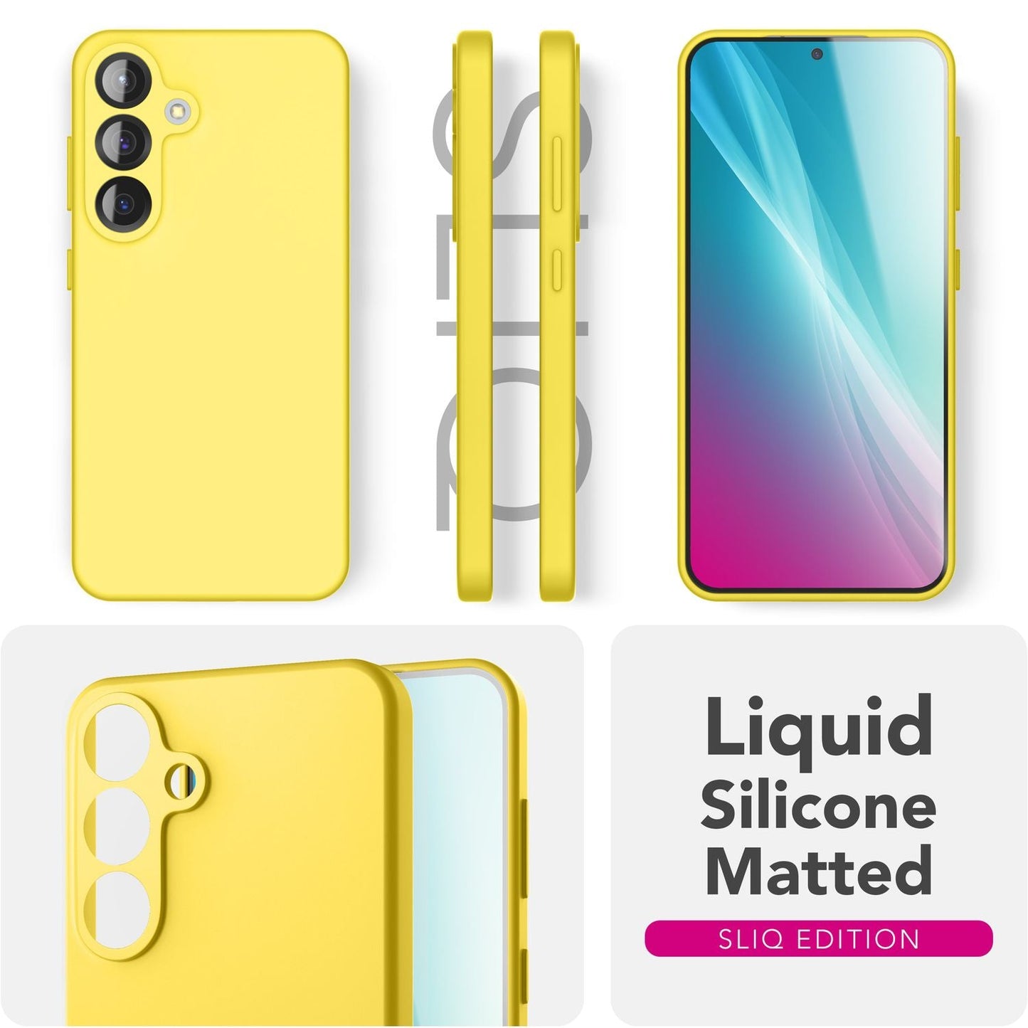 Husa NALIA Phoenix pentru Samsung Galaxy S25 Plus, husă de telefon din silicon lichid, netedă și ușor de șters, căptușeală interioară din microfibră, husă de protecție din silicon moale și catifelat