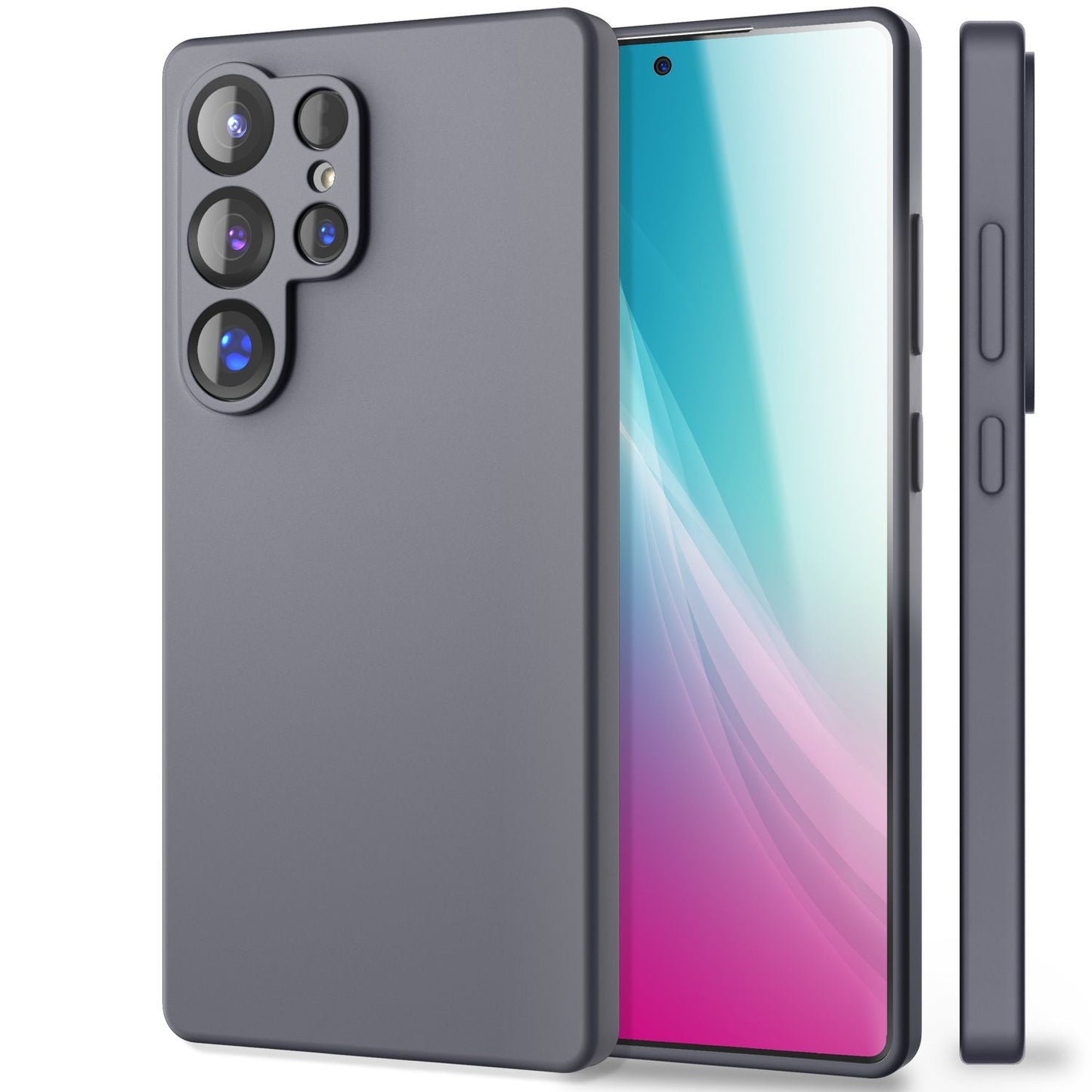 NALIA Phoenix für Samsung Galaxy S25 Ultra Hülle, Abwischbare Samt-Weiche Flüssigsilikon Handyhülle, Mikrofaser-Innenfutter, Dünne Rutschfeste Silikon Schutzhülle