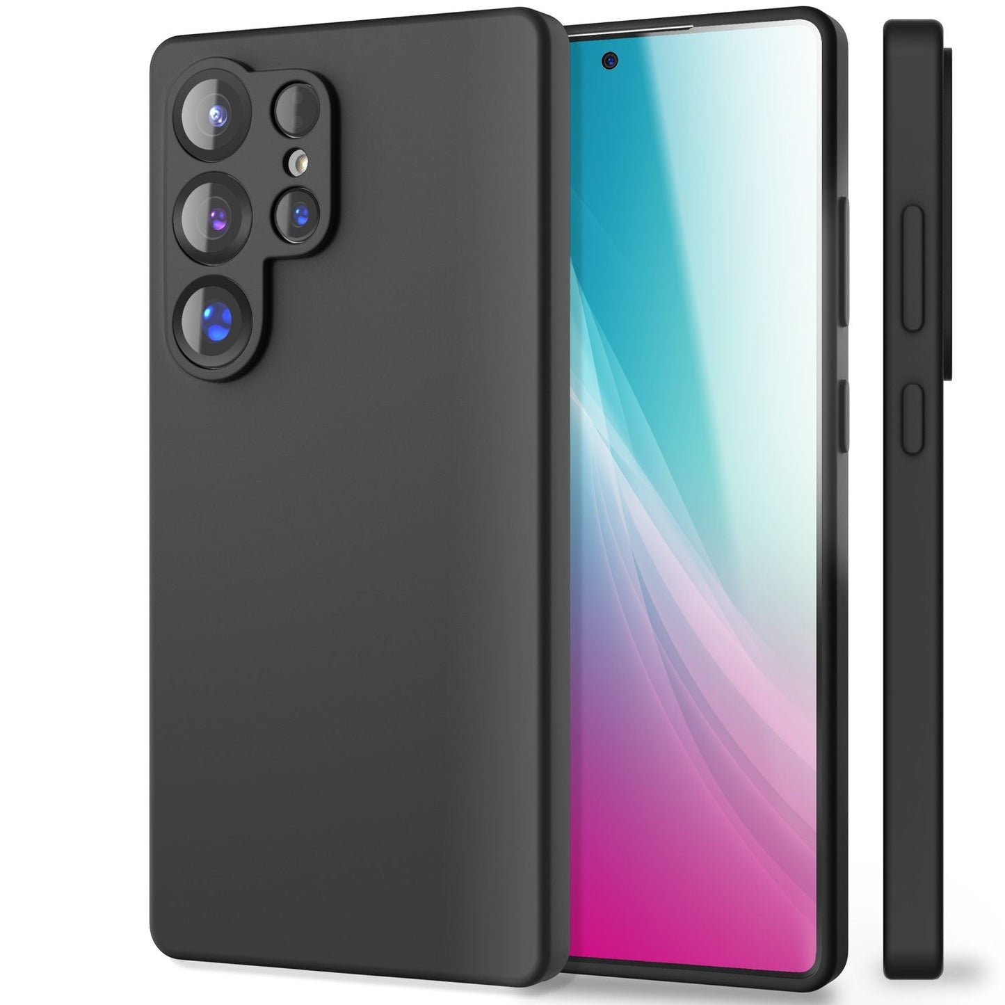 NALIA Phoenix für Samsung Galaxy S25 Ultra Hülle, Abwischbare Samt-Weiche Flüssigsilikon Handyhülle, Mikrofaser-Innenfutter, Dünne Rutschfeste Silikon Schutzhülle