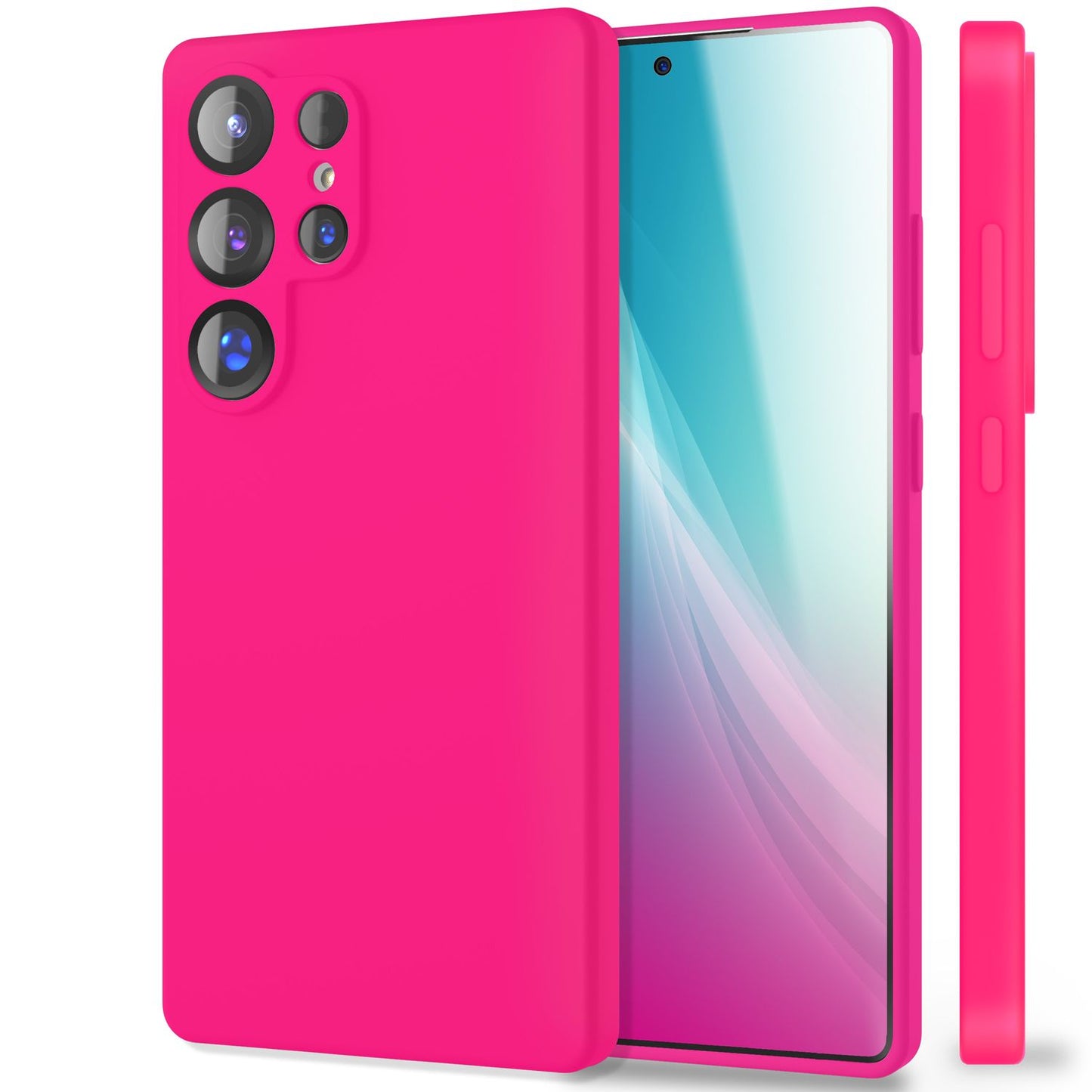 NALIA Phoenix für Samsung Galaxy S25 Ultra Hülle, Abwischbare Samt-Weiche Flüssigsilikon Handyhülle, Mikrofaser-Innenfutter, Dünne Rutschfeste Silikon Schutzhülle