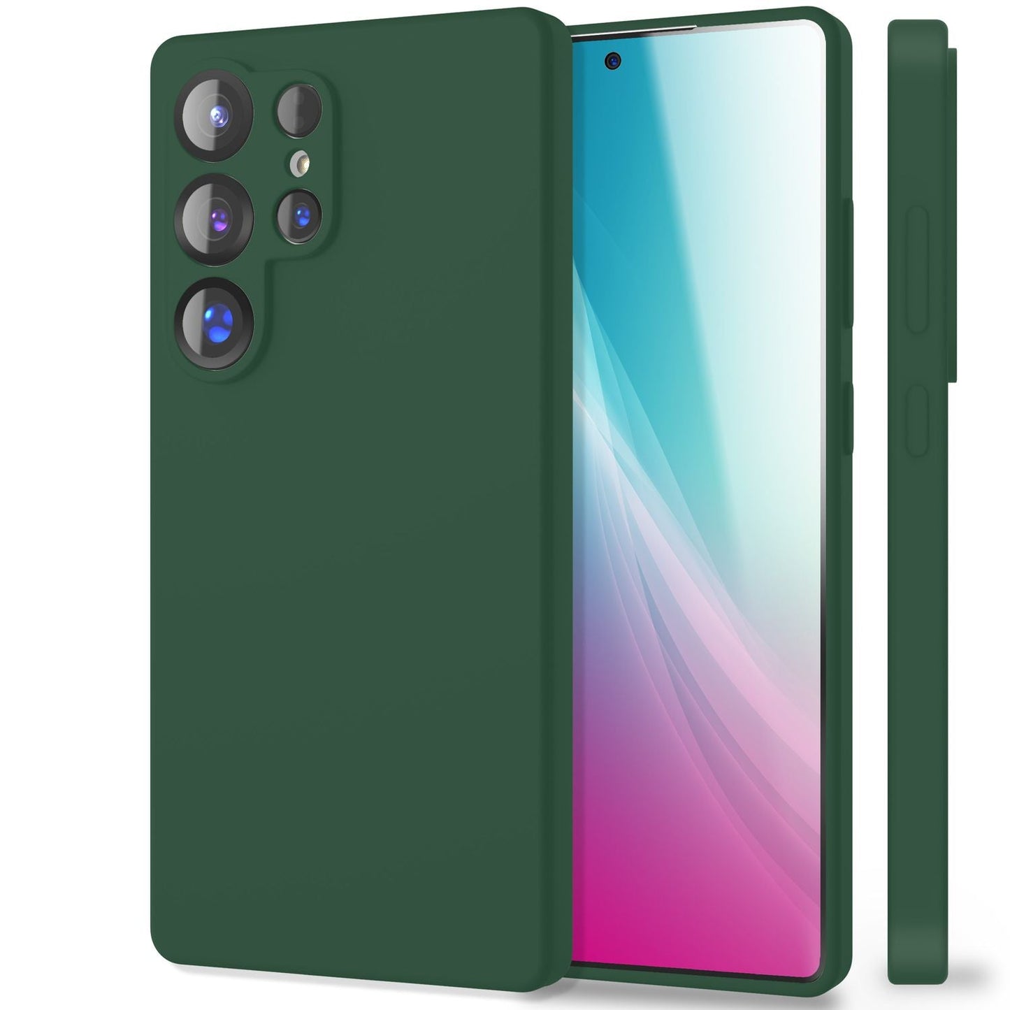 NALIA Phoenix für Samsung Galaxy S25 Ultra Hülle, Abwischbare Samt-Weiche Flüssigsilikon Handyhülle, Mikrofaser-Innenfutter, Dünne Rutschfeste Silikon Schutzhülle