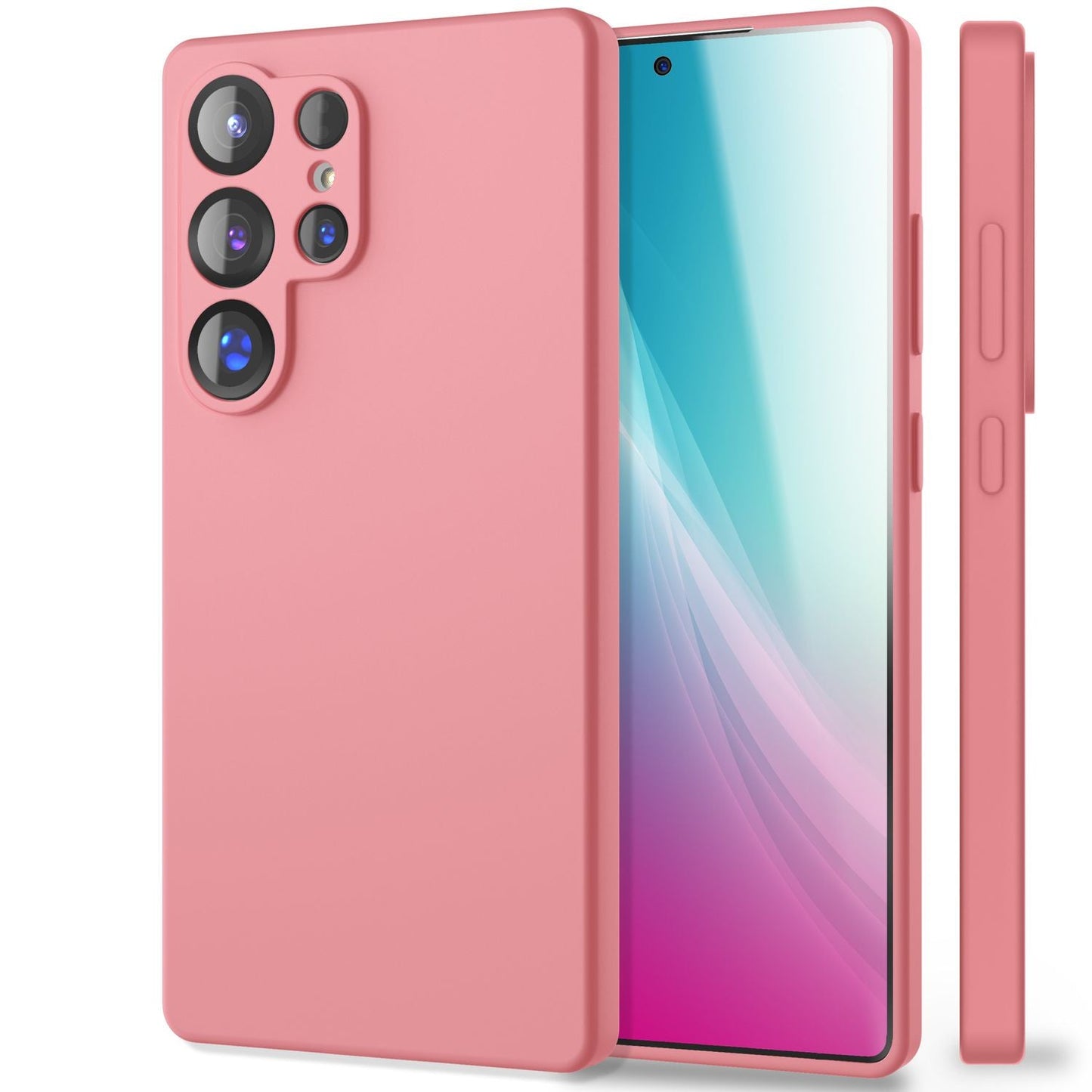 NALIA Phoenix für Samsung Galaxy S25 Ultra Hülle, Abwischbare Samt-Weiche Flüssigsilikon Handyhülle, Mikrofaser-Innenfutter, Dünne Rutschfeste Silikon Schutzhülle