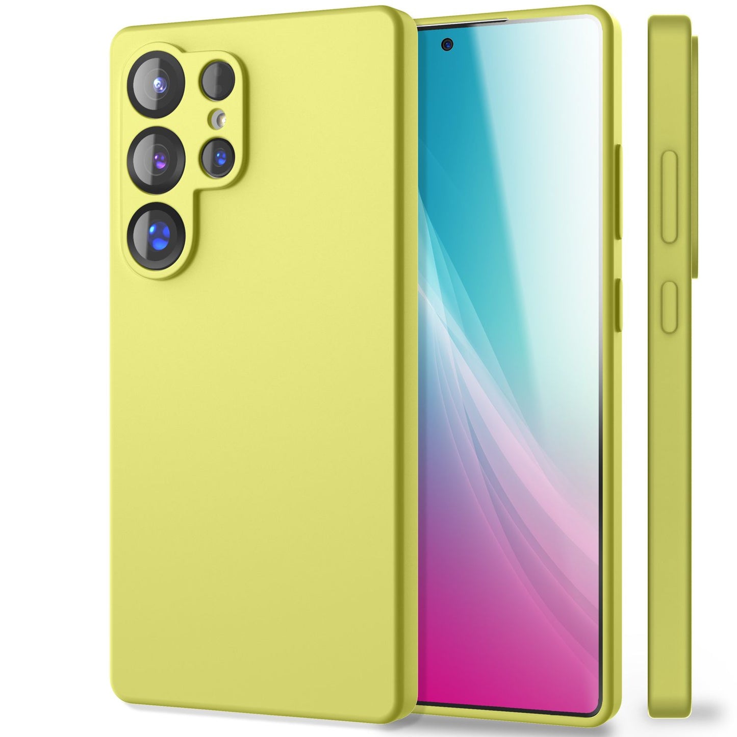 NALIA Phoenix für Samsung Galaxy S25 Ultra Hülle, Abwischbare Samt-Weiche Flüssigsilikon Handyhülle, Mikrofaser-Innenfutter, Dünne Rutschfeste Silikon Schutzhülle