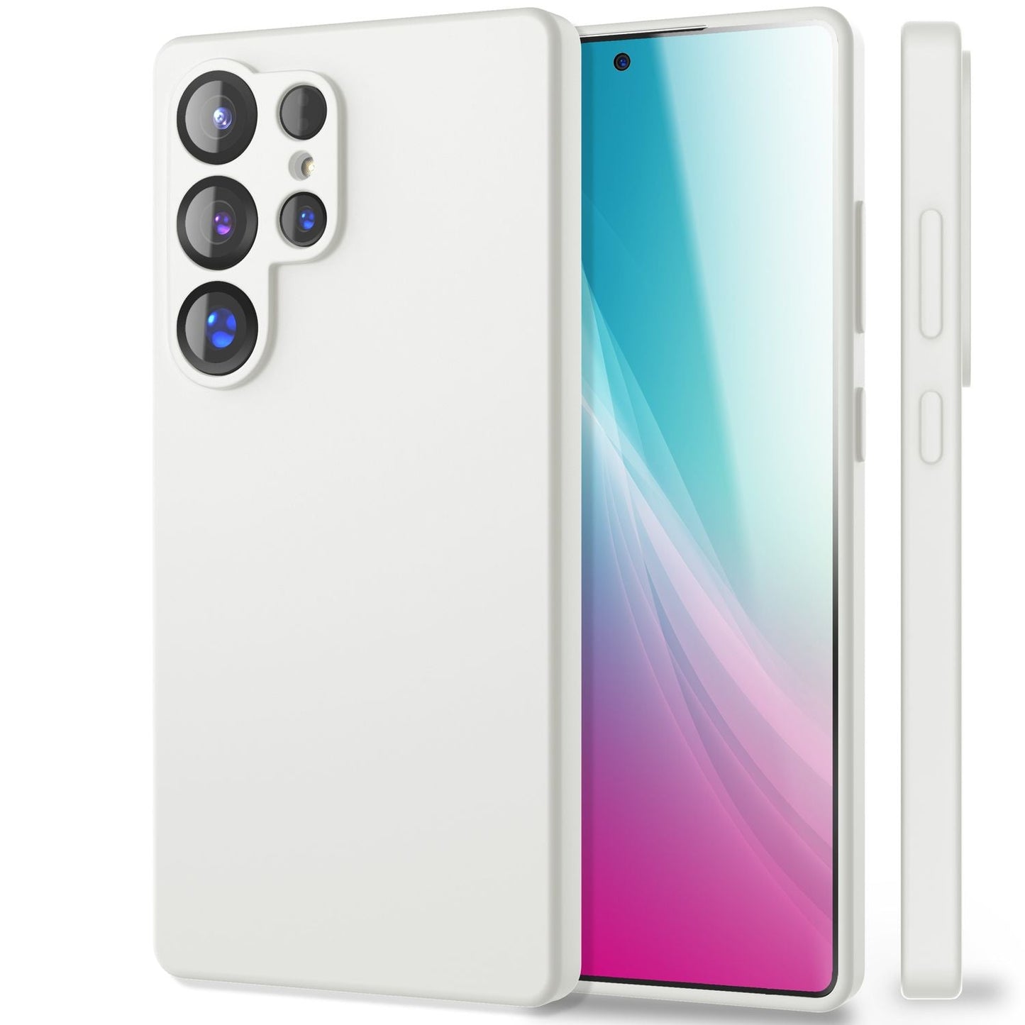 NALIA Phoenix für Samsung Galaxy S25 Ultra Hülle, Abwischbare Samt-Weiche Flüssigsilikon Handyhülle, Mikrofaser-Innenfutter, Dünne Rutschfeste Silikon Schutzhülle