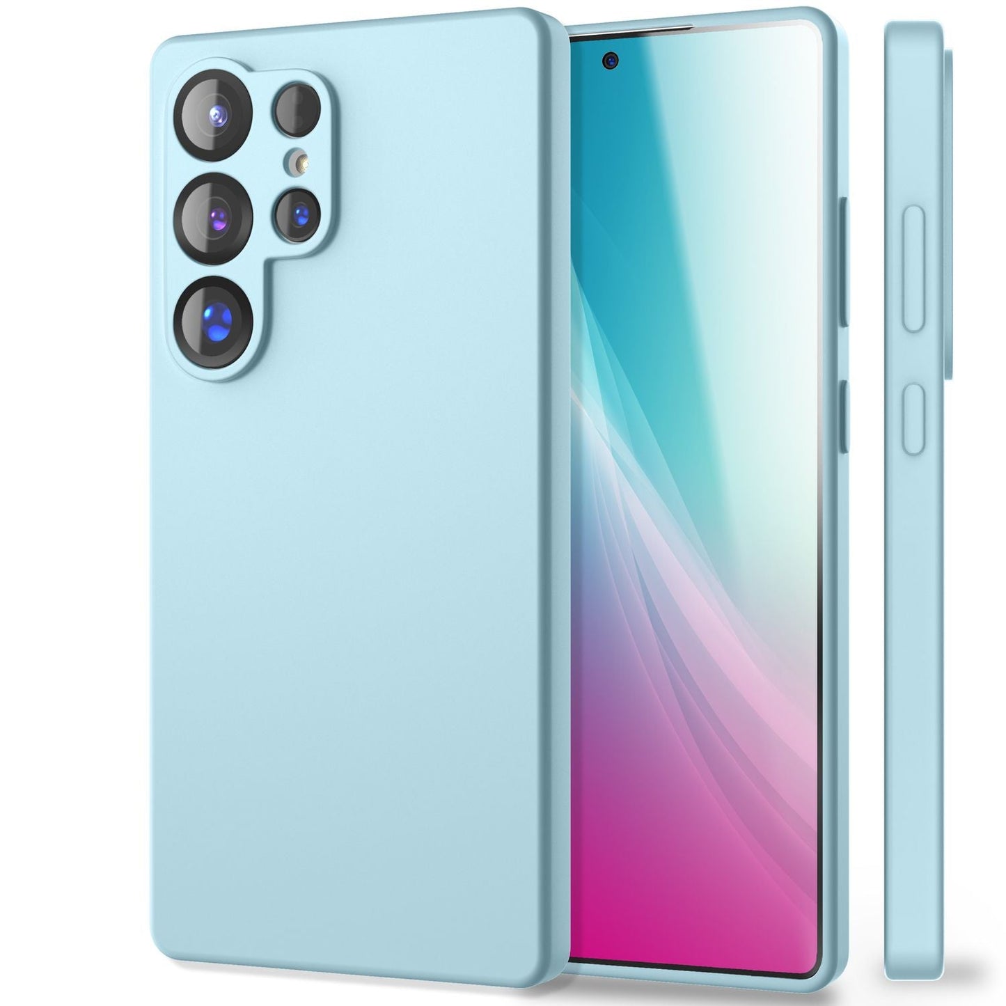 NALIA Phoenix für Samsung Galaxy S25 Ultra Hülle, Abwischbare Samt-Weiche Flüssigsilikon Handyhülle, Mikrofaser-Innenfutter, Dünne Rutschfeste Silikon Schutzhülle