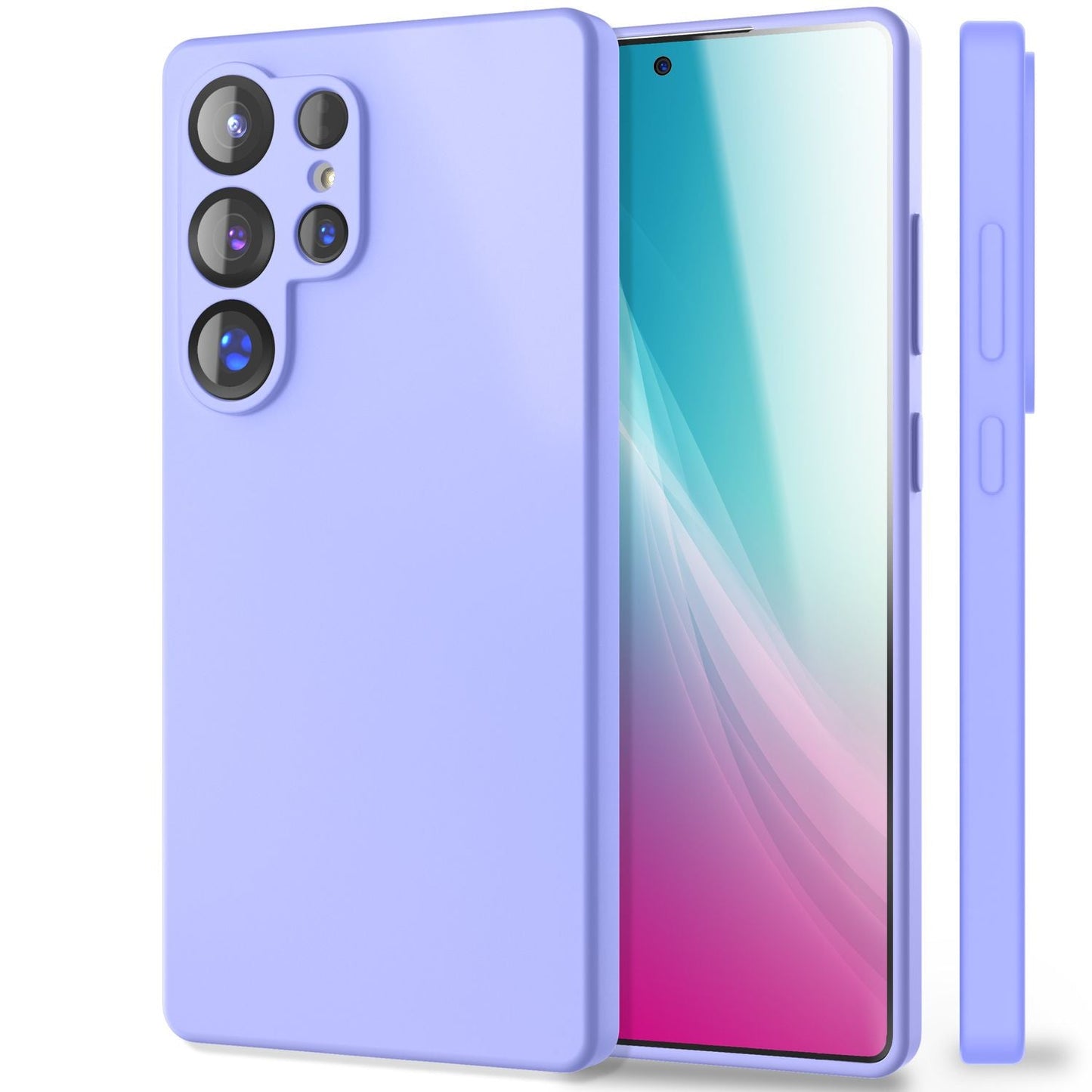 NALIA Phoenix für Samsung Galaxy S25 Ultra Hülle, Abwischbare Samt-Weiche Flüssigsilikon Handyhülle, Mikrofaser-Innenfutter, Dünne Rutschfeste Silikon Schutzhülle