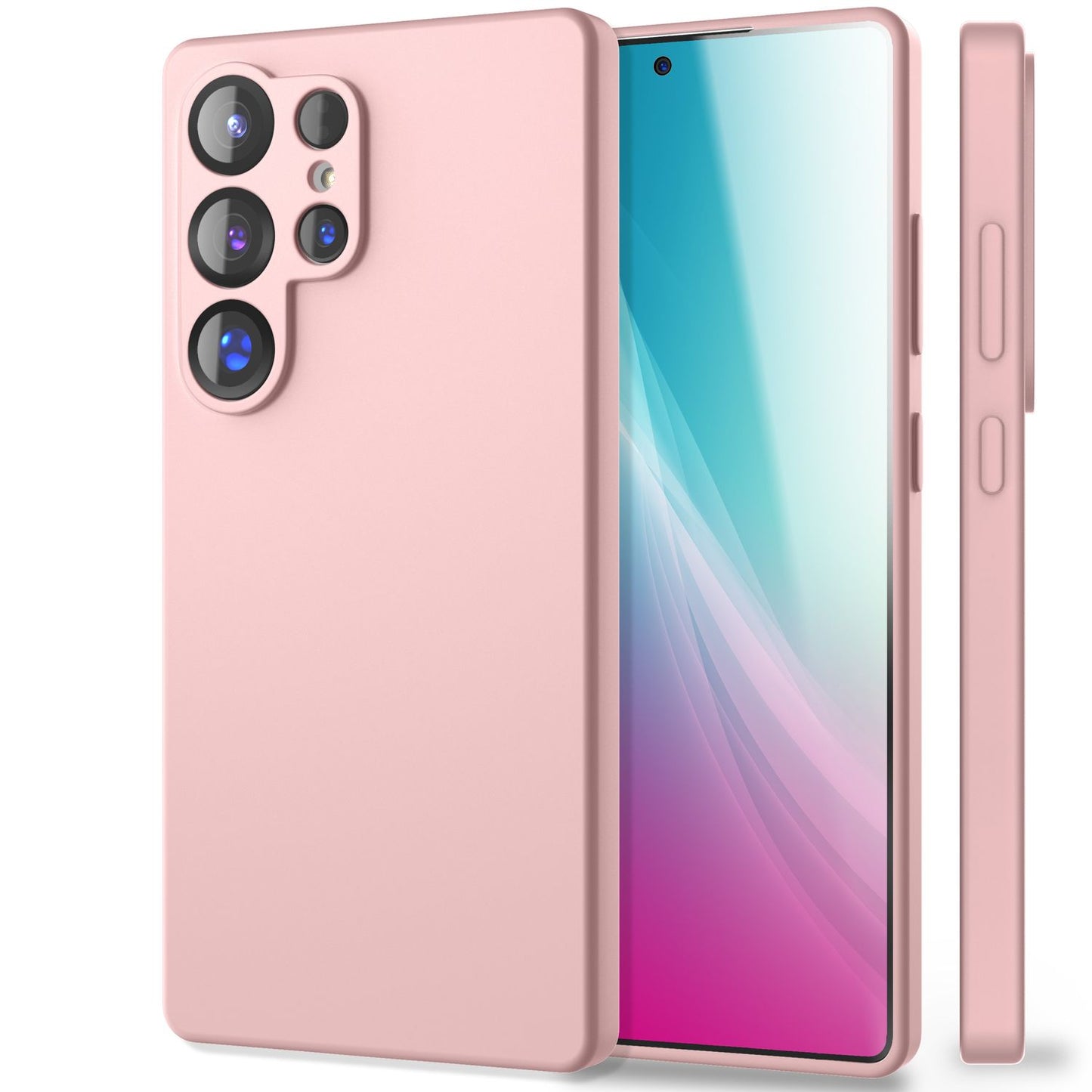 NALIA Phoenix für Samsung Galaxy S25 Ultra Hülle, Abwischbare Samt-Weiche Flüssigsilikon Handyhülle, Mikrofaser-Innenfutter, Dünne Rutschfeste Silikon Schutzhülle