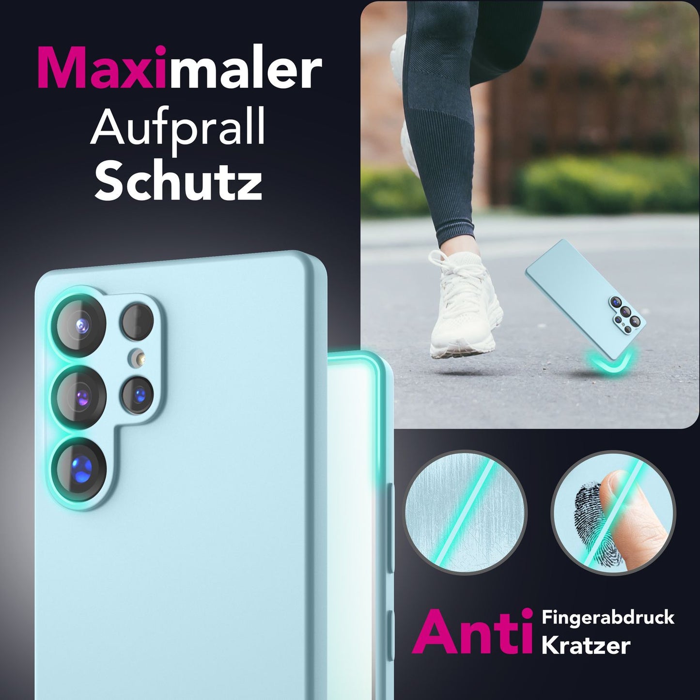 NALIA Phoenix für Samsung Galaxy S25 Ultra Hülle, Abwischbare Samt-Weiche Flüssigsilikon Handyhülle, Mikrofaser-Innenfutter, Dünne Rutschfeste Silikon Schutzhülle