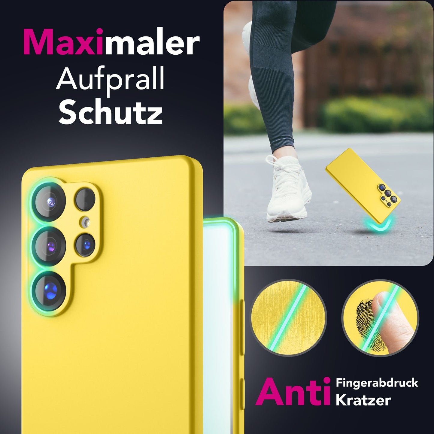 NALIA Phoenix für Samsung Galaxy S25 Ultra Hülle, Abwischbare Samt-Weiche Flüssigsilikon Handyhülle, Mikrofaser-Innenfutter, Dünne Rutschfeste Silikon Schutzhülle