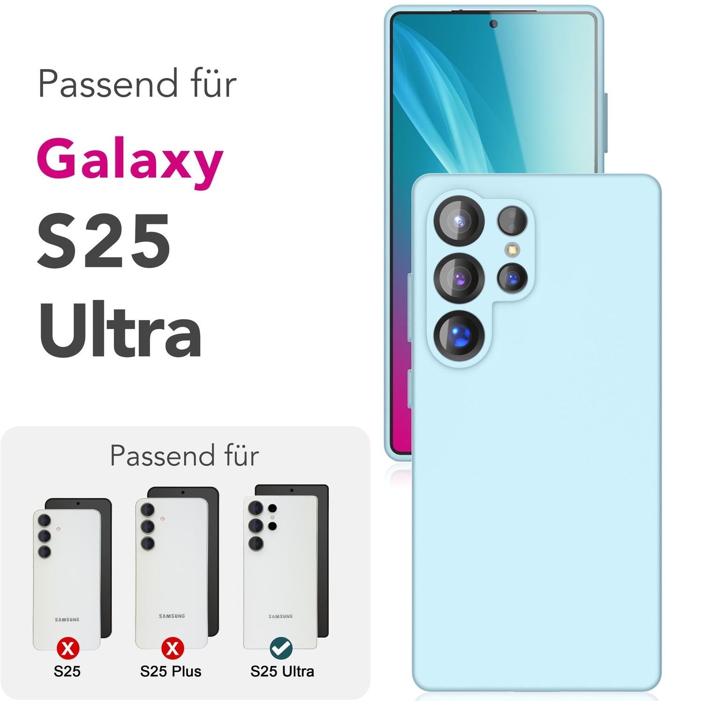 NALIA Phoenix für Samsung Galaxy S25 Ultra Hülle, Abwischbare Samt-Weiche Flüssigsilikon Handyhülle, Mikrofaser-Innenfutter, Dünne Rutschfeste Silikon Schutzhülle