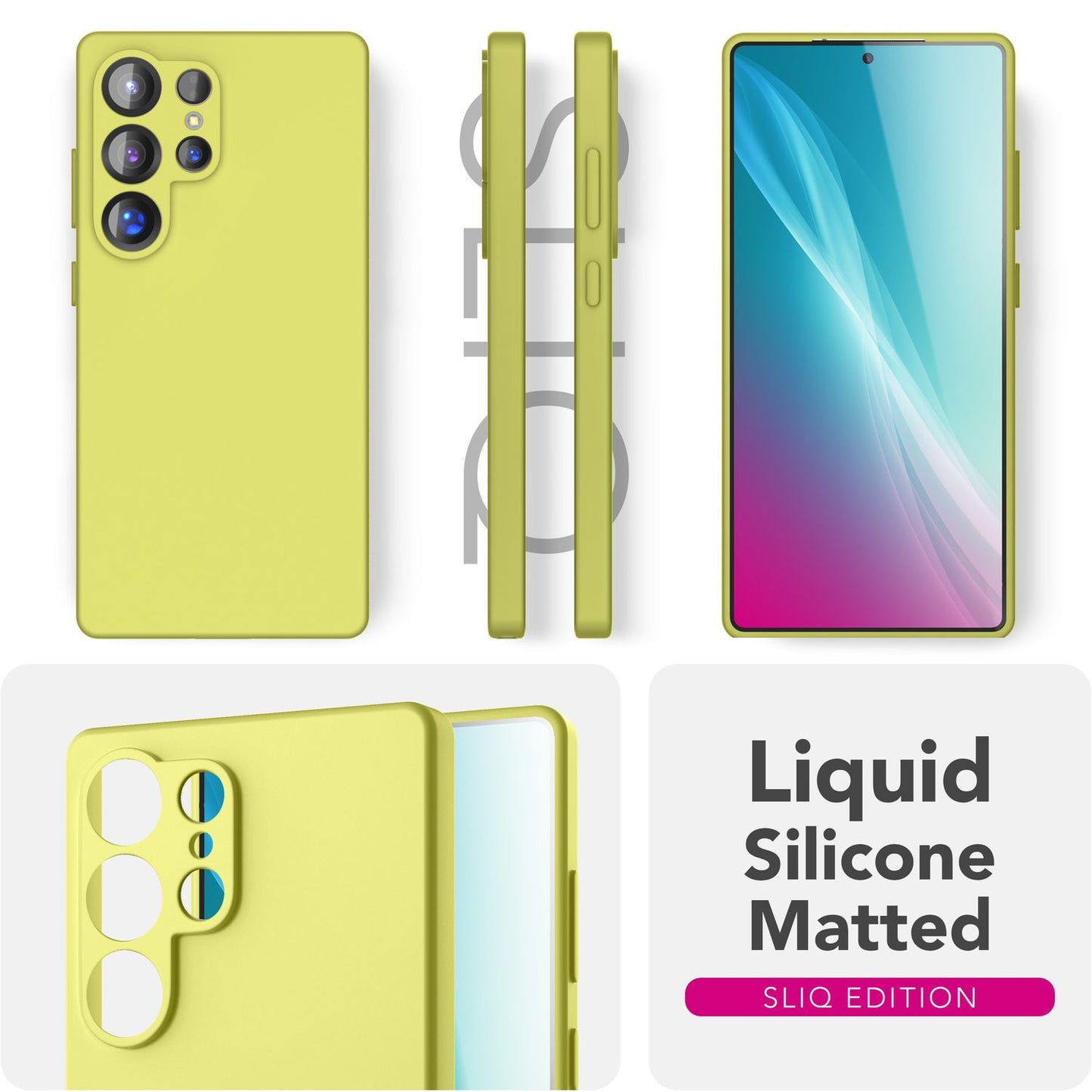 NALIA Phoenix für Samsung Galaxy S25 Ultra Hülle, Abwischbare Samt-Weiche Flüssigsilikon Handyhülle, Mikrofaser-Innenfutter, Dünne Rutschfeste Silikon Schutzhülle