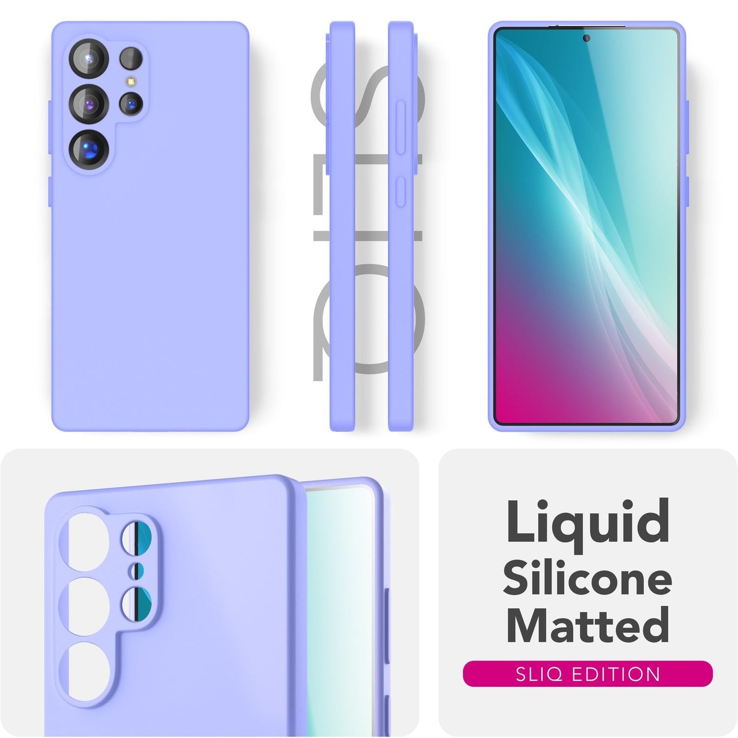 NALIA Phoenix für Samsung Galaxy S25 Ultra Hülle, Abwischbare Samt-Weiche Flüssigsilikon Handyhülle, Mikrofaser-Innenfutter, Dünne Rutschfeste Silikon Schutzhülle