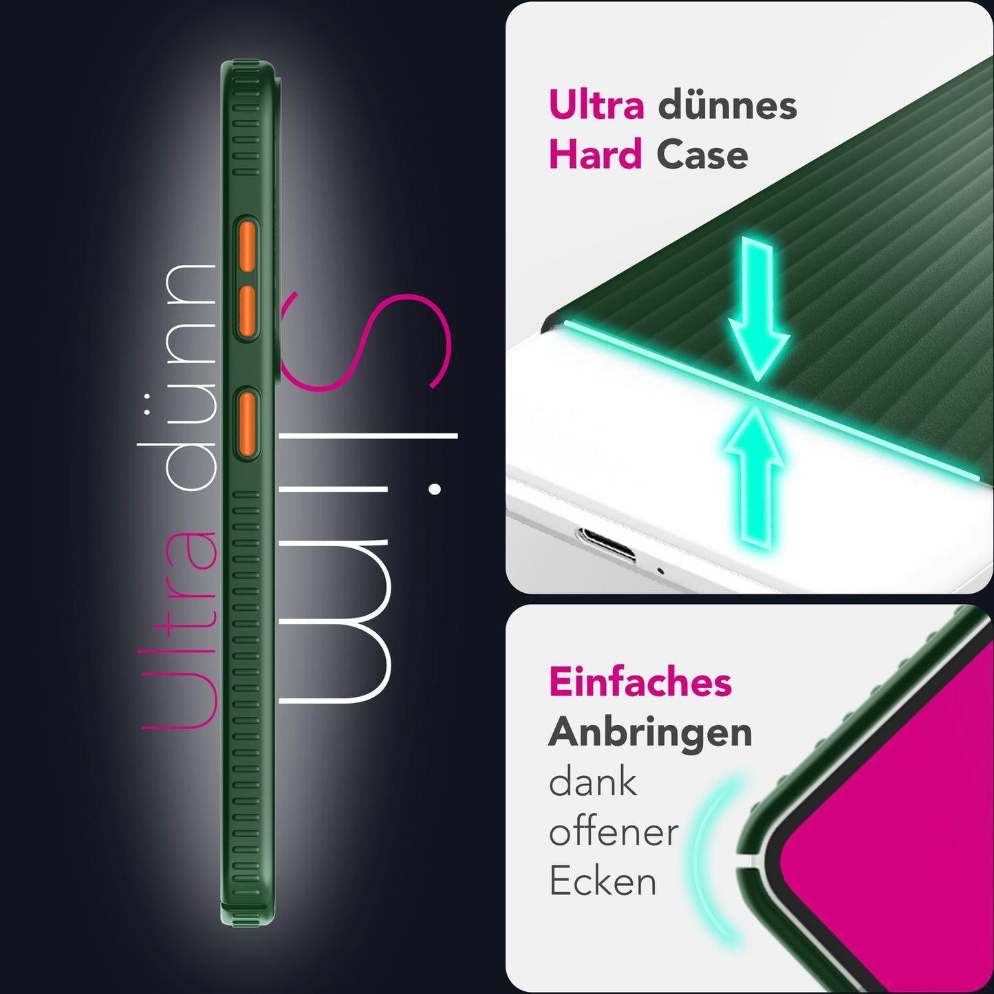 NALIA Nova für Samsung Galaxy S25 Hülle, Ultra-Dünne Harte Schutzhülle mit Wellenstruktur im Metall Look, Rutschfeste Handyhülle mit Fingerabdruck-Resistenz