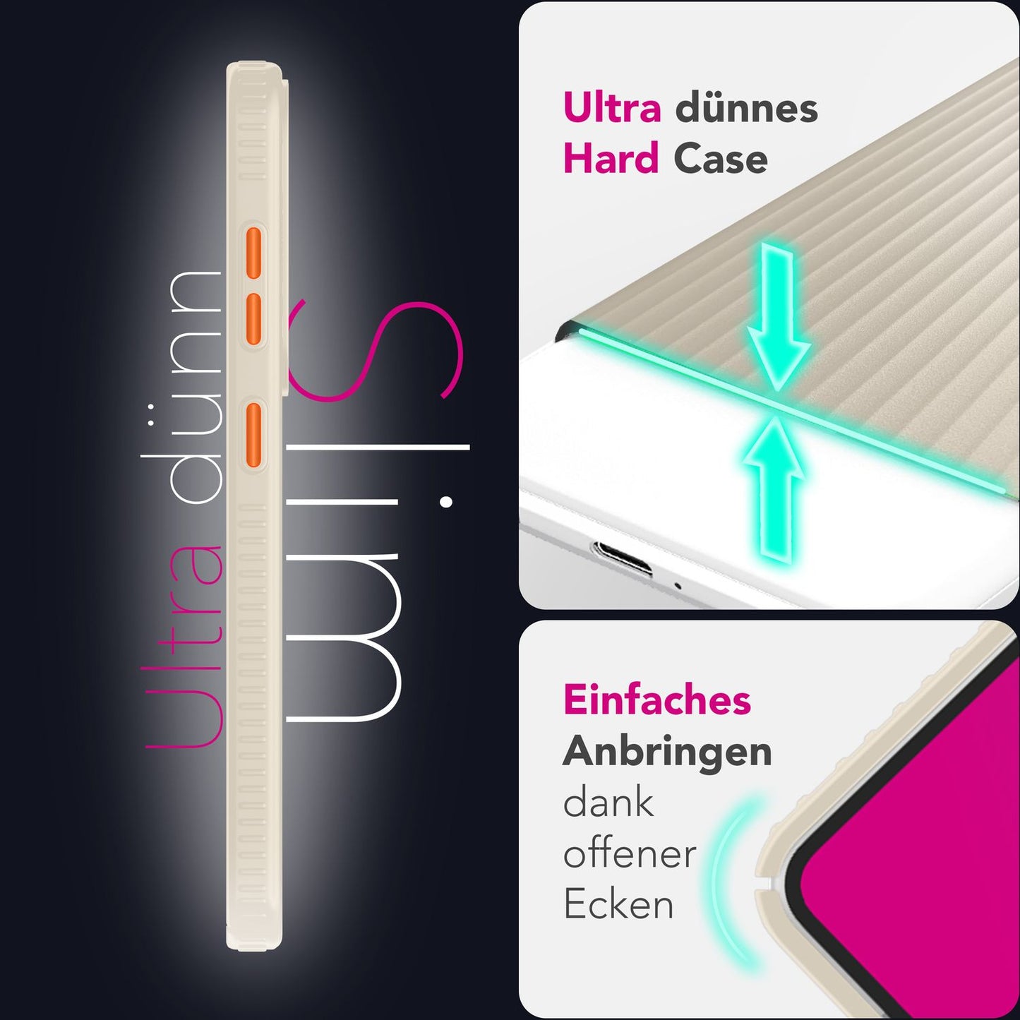 NALIA Nova für Samsung Galaxy S25 Ultra Hülle, Dünnes Hardcover in Metall Optik, mit Wellenstruktur Rillen Design, Rutschfeste Anti-Fingerabdruck Schutzhülle