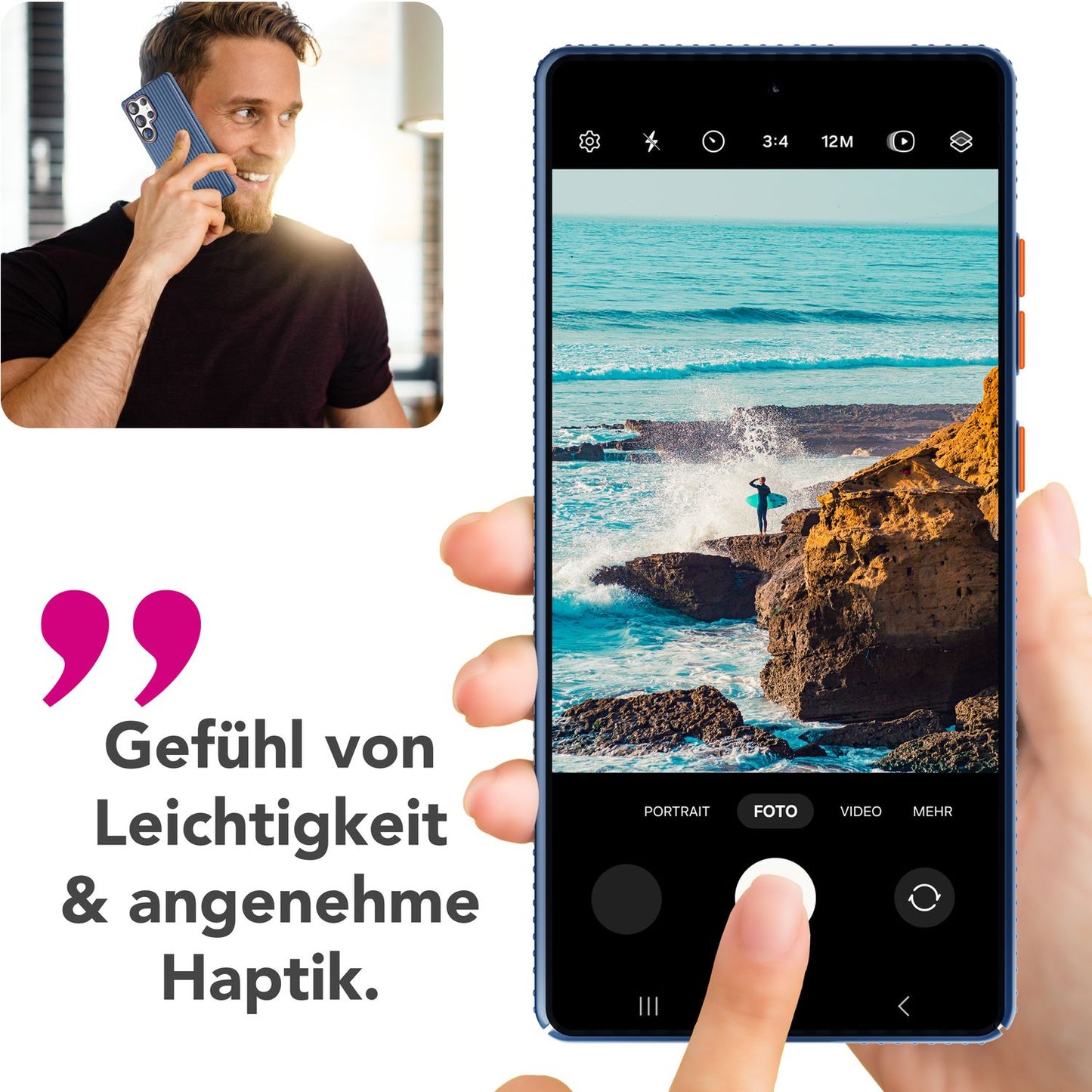 NALIA Nova für Samsung Galaxy S25 Ultra Hülle, Dünnes Hardcover in Metall Optik, mit Wellenstruktur Rillen Design, Rutschfeste Anti-Fingerabdruck Schutzhülle