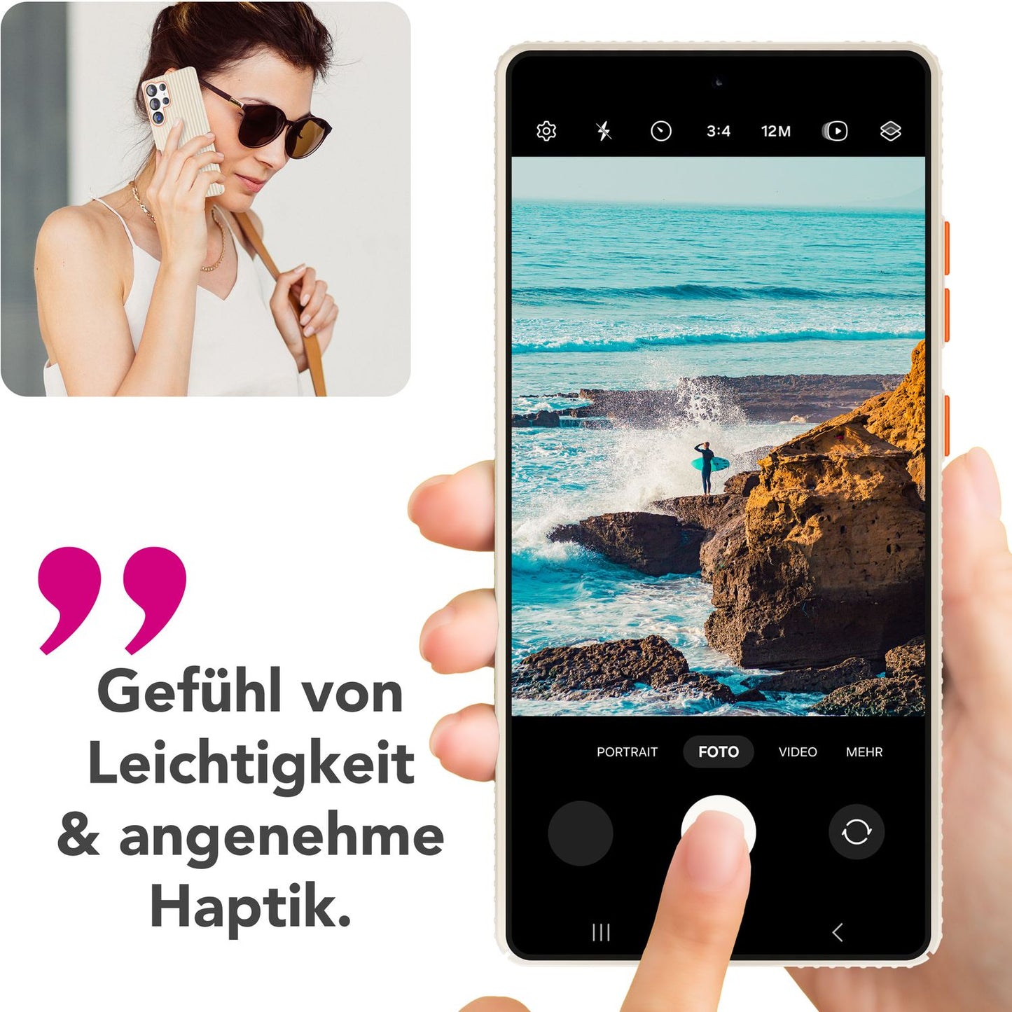 NALIA Nova für Samsung Galaxy S25 Ultra Hülle, Dünnes Hardcover in Metall Optik, mit Wellenstruktur Rillen Design, Rutschfeste Anti-Fingerabdruck Schutzhülle