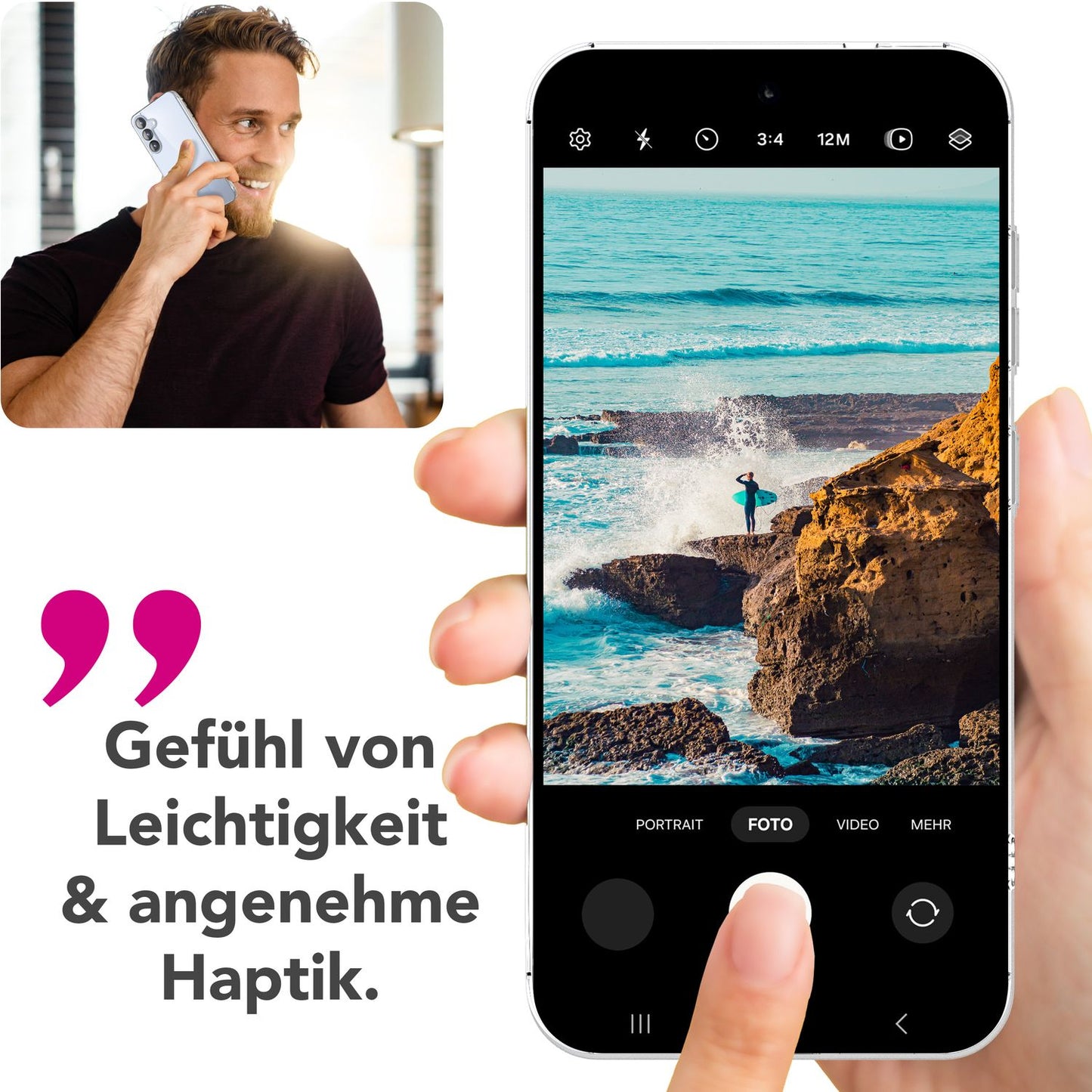 NALIA Blyss für Samsung Galaxy S25 Plus Hülle, Ultra Transparente Handyhülle, Klare Kratzfeste Harte Rückseite und Anti-Schock Silikon-Rahmen, Klarsichthülle mit Anti-Gelb Effekt
