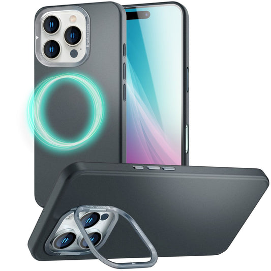 NALIA Overland für iPhone 16 Pro Hülle [für MagSafe], Ultra-Dünnes Hardcase, Unsichtbarer Magnetring, Kamera-Ständer, Mattes Finish, Leicht & Schlank, Schutzhülle