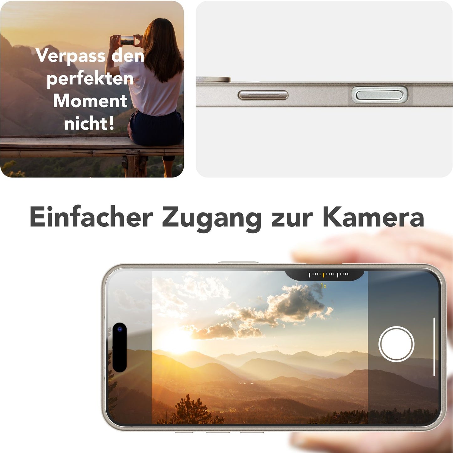 NALIA Overland für iPhone 16 Pro Hülle [für MagSafe], Ultra-Dünnes Hardcase, Unsichtbarer Magnetring, Kamera-Ständer, Mattes Finish, Leicht & Schlank, Schutzhülle