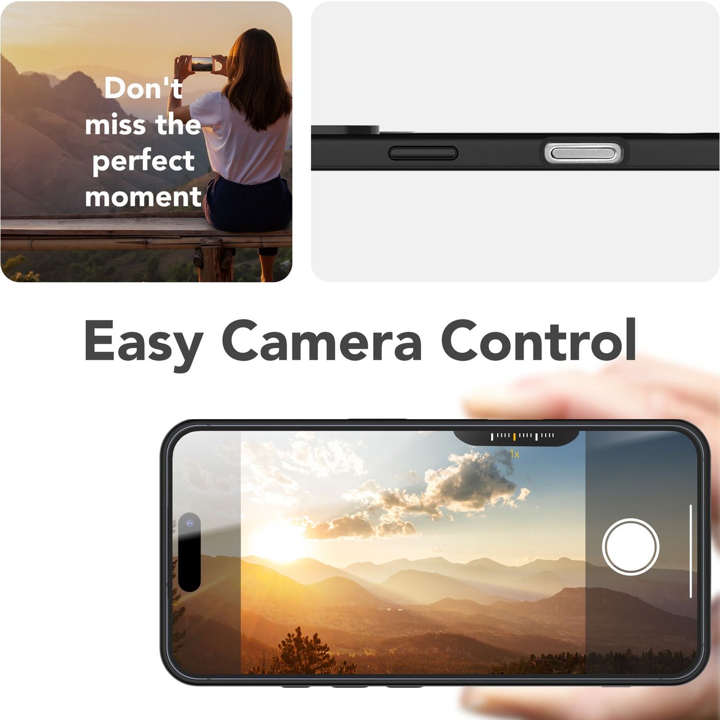 Husă NALIA Triton - Inel magnetic MagSafe, Capacitate 15W, Suport, Transparent Mat, Potrivire perfectă pentru iPhone 16