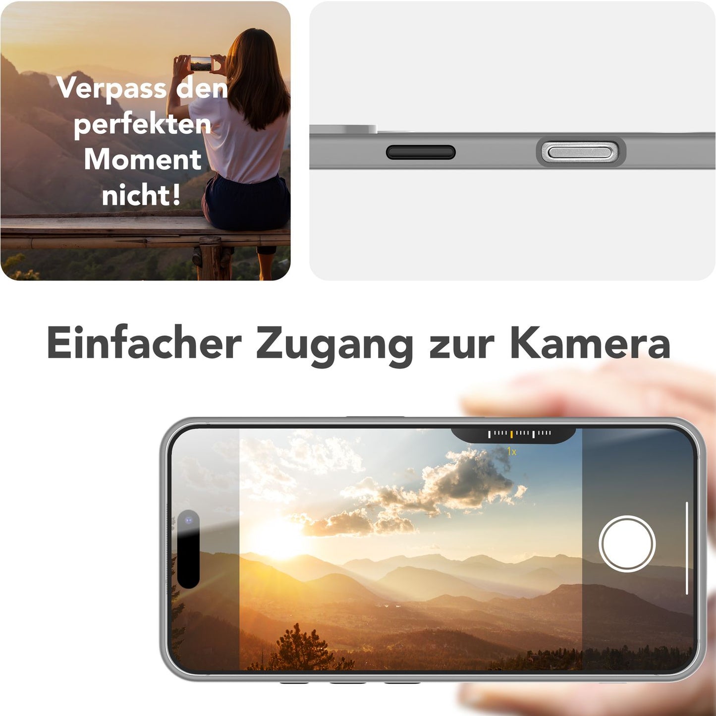NALIA Triton für iPhone 16 Pro Max Hülle [für MagSafe], Matt Transparent, Standfuß zum Aufstellen, Magnetring integriert, Rutschfest, Stoßschutz & erhöhter Kamerarand