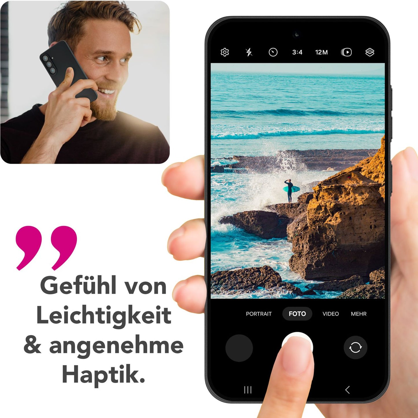 NALIA Strider für Samsung Galaxy S25 Plus Hülle, Schwarze Silikonhülle, Dünne Mattierte Handyhülle mit erhöhtem Kameraschutz und Tastenschutz, Flexible Robuste Schutzhülle