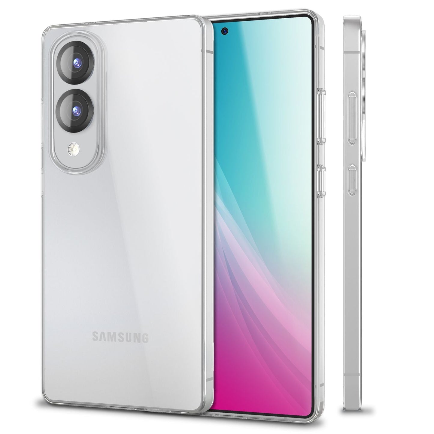 Husa NALIA AirFlex pentru Galaxy S25 Edge, transparentă - carcasă de protecție TPU, efect anti-îngălbenire, transparentă