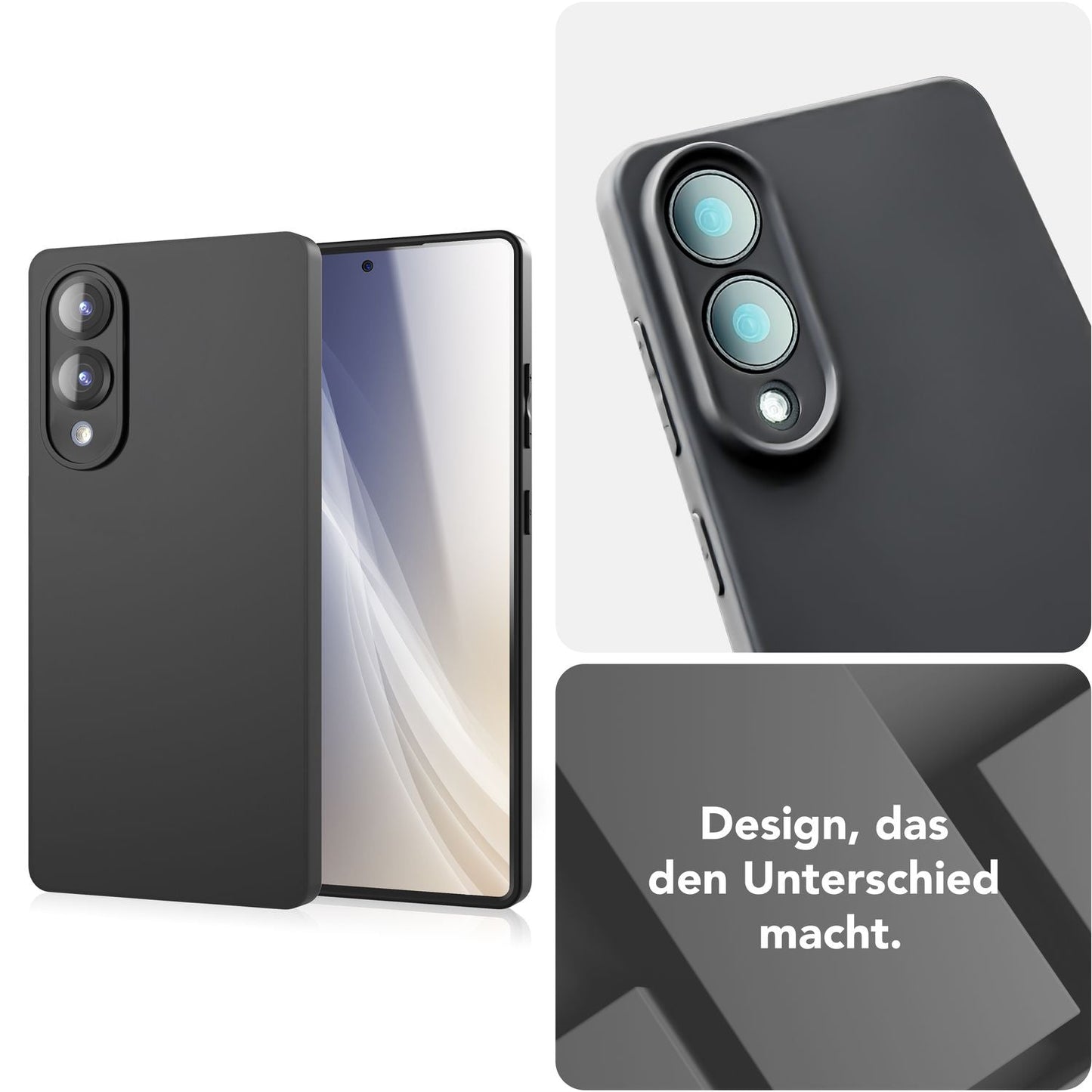 NALIA Strider Hülle für Samsung Galaxy S25 Edge – Schwarze Silikonhülle, Dünn & Schlank, Mattiert, Eingelassene Tasten-Kappen, Erhöhter Staubschutz, Strapazierfähig & Flexibel