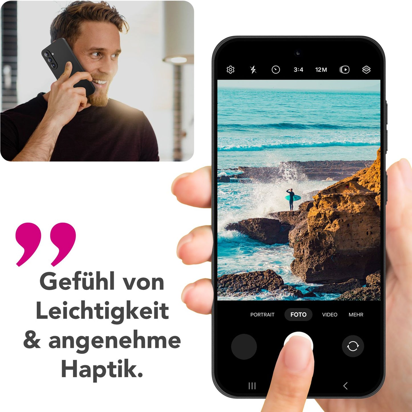 NALIA Strider Hülle für Samsung Galaxy A56 – 1,28mm Dünnes TPU Case in Schwarz, Handyhülle mit Matt-Beschichtung, Fingerabdruckarm, Staubschutz-Tasten, Alltagstaugliches Softcase