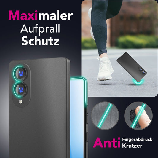 NALIA Phantom Hülle für Samsung Galaxy S25 Edge – Extrem Dünn 0,3mm, Mattiert, Anti-Fingerabdruck, Schlankes Hardcover, Federleicht, Ultra-Slim Handycover