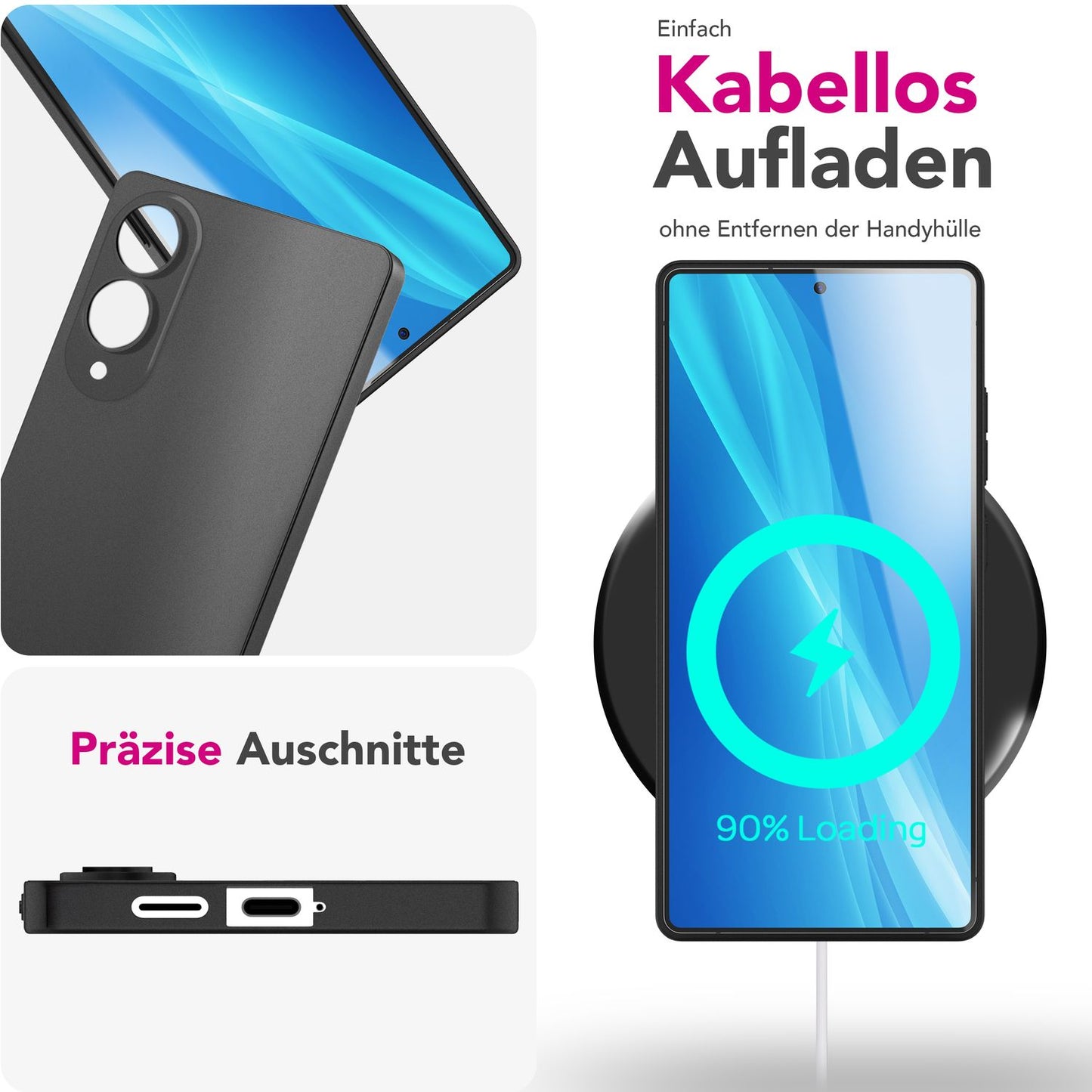 NALIA Phantom Hülle für Samsung Galaxy S25 Edge – Extrem Dünn 0,3mm, Mattiert, Anti-Fingerabdruck, Schlankes Hardcover, Federleicht, Ultra-Slim Handycover