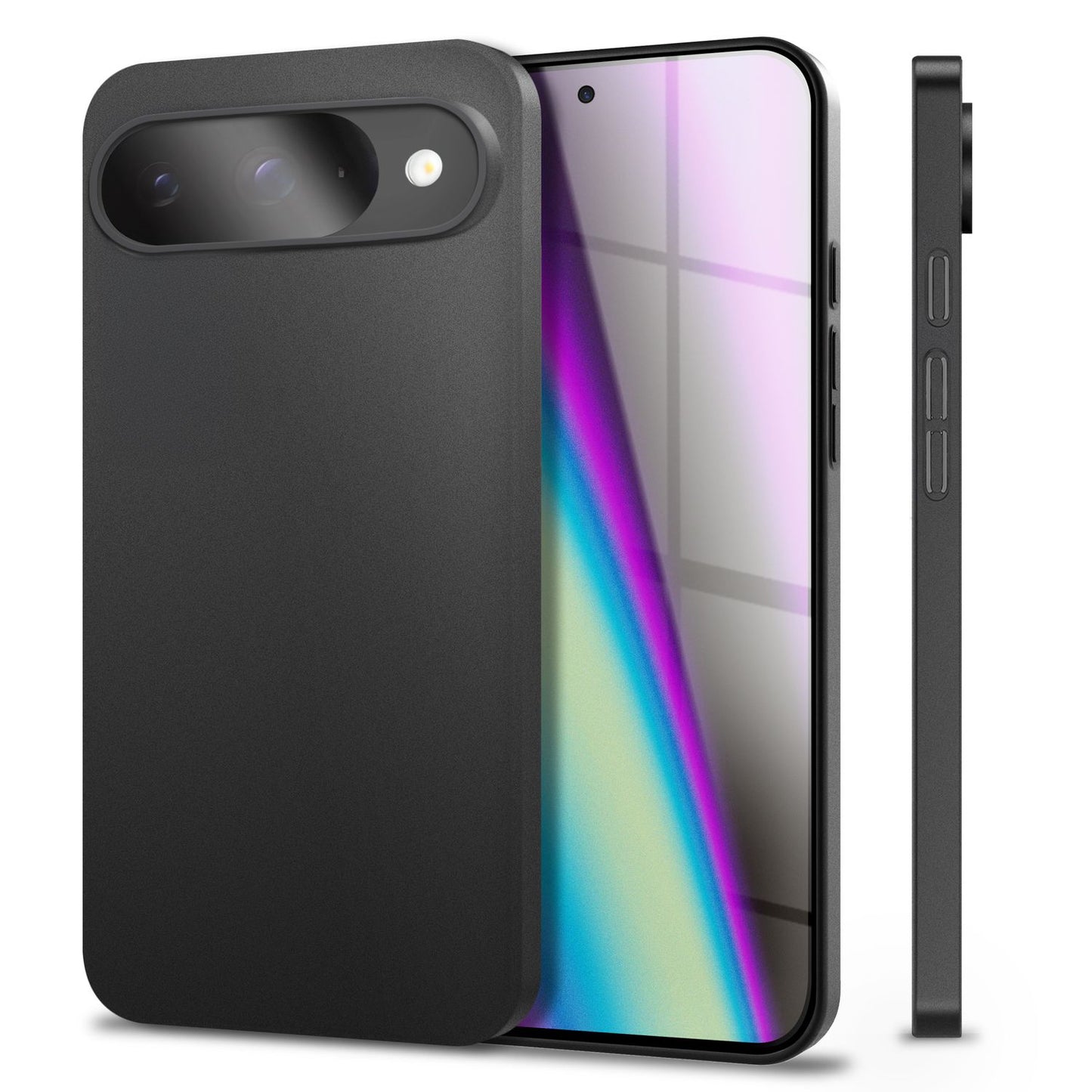 NALIA Phantom Hülle für Google Pixel 9 – Ultradünn 0,3mm, Mattierte Handyhülle im Slim Design, Anti-Fingerprint Cover, Extrem Leichtes Hardcase, Minimalistisch