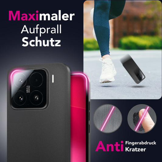 NALIA Phantom Hülle für Xiaomi 15 – Ultradünnes 0,3mm Cover, Mattes Finish, Anti-Fingerprint, Federleichte Handyhülle im Slim Design, Minimalistische Schutzhülle