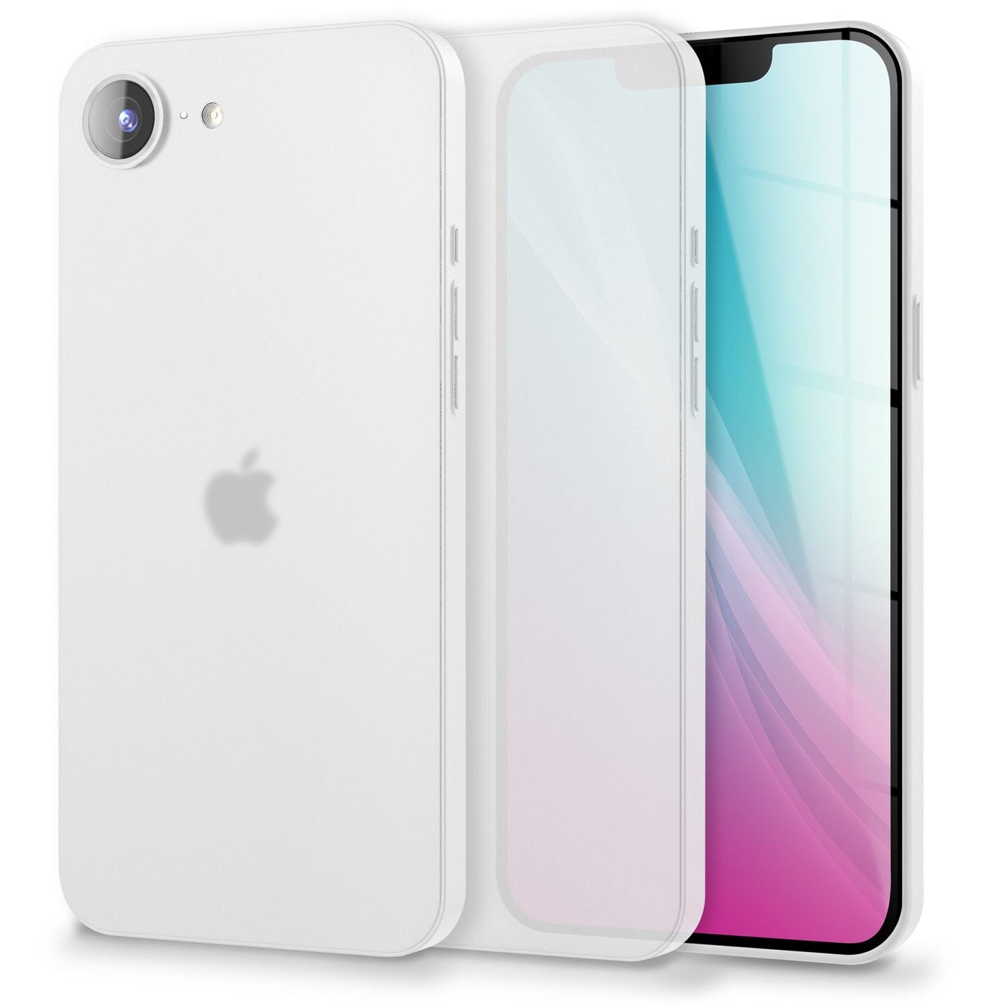 NALIA Phantom Hülle für iPhone 16e, Extrem Dünn, 0,3mm Hardcover, Mattes Design, Soft-Touch & Rutschfest, Minimalistisch & Elegant, Anti-Fingerprint Handyhülle