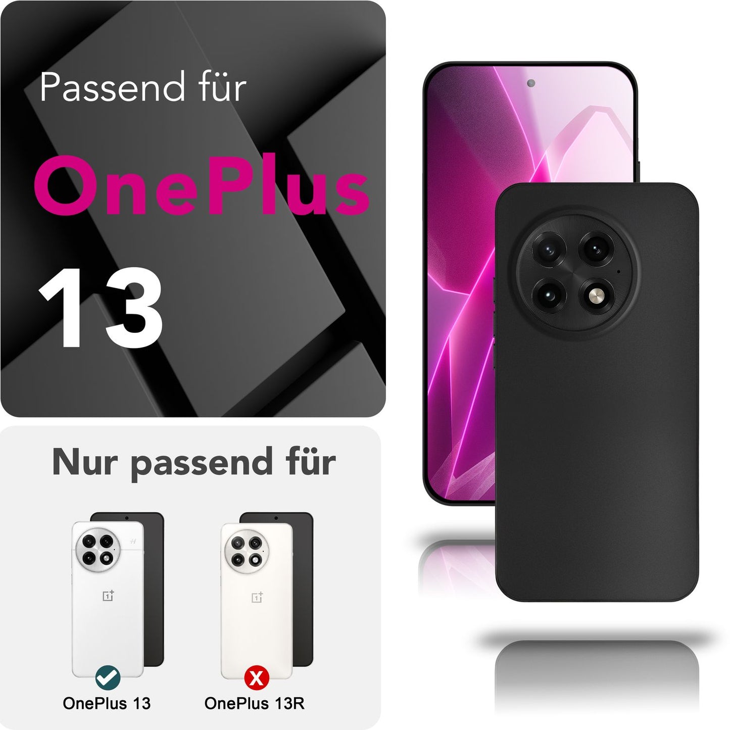 NALIA Phantom Hülle für OnePlus 13 – Ultradünnes 0,3mm Handycase, Matt Beschichtet, Anti-Fingerprint Cover, Extrem Leichtes Hardcase, Schutzhülle im Minimal-Style