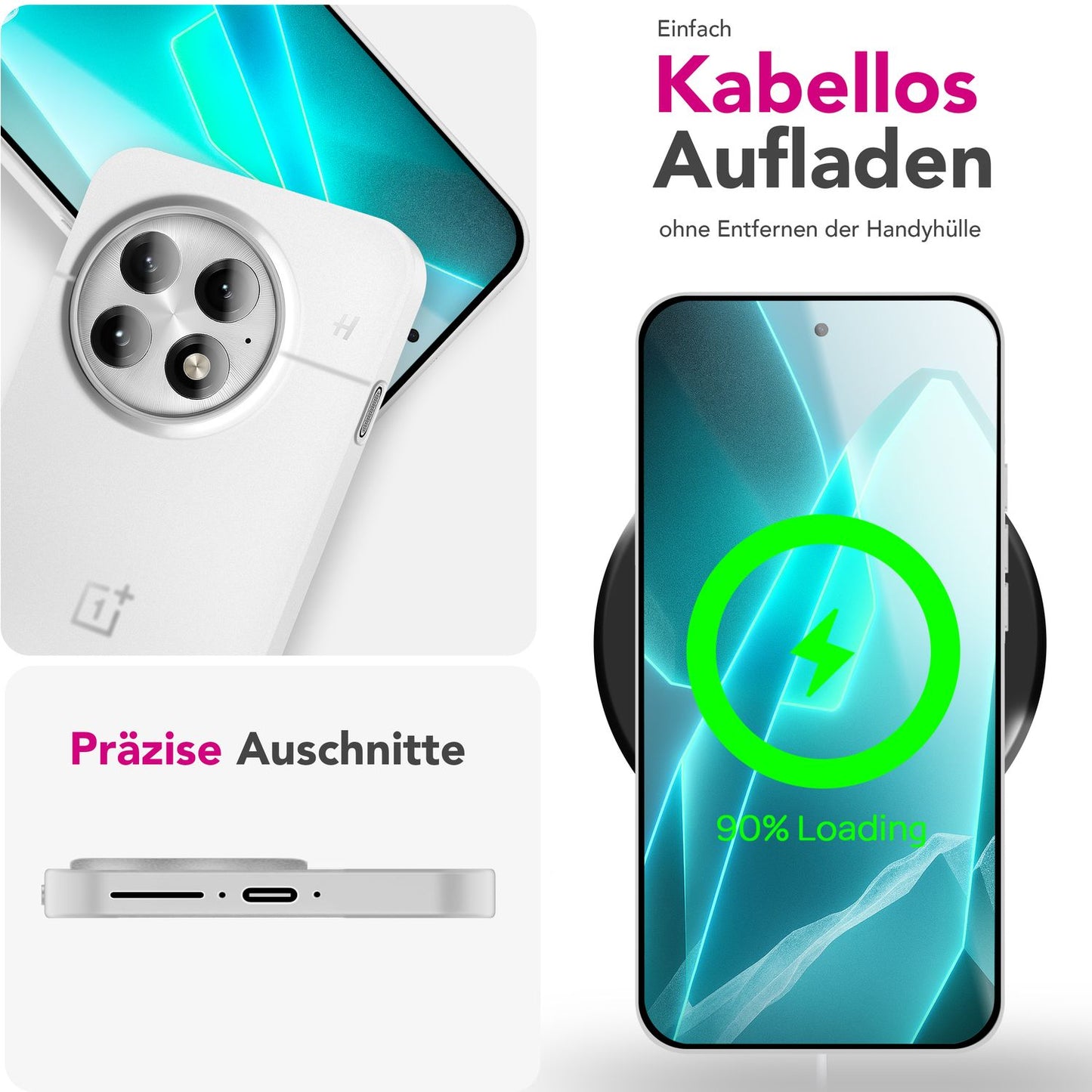 NALIA Phantom Hülle für OnePlus 13 – Ultradünnes 0,3mm Handycase, Matt Beschichtet, Anti-Fingerprint Cover, Extrem Leichtes Hardcase, Schutzhülle im Minimal-Style