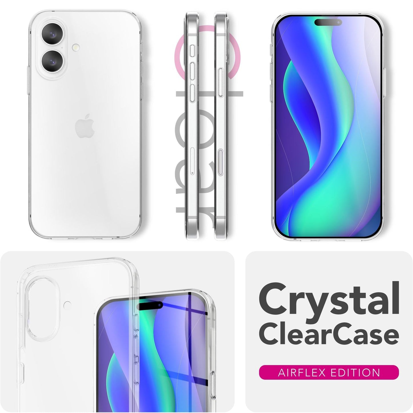 NALIA Hülle AirFlex für Apple iPhone 17 (Kristallklare Silikonhülle) - Transparente TPU Handyhülle, Flexibel & Robust, Anti-Gelb & Durchsichtig, Kratzfest & Strapazierfähig