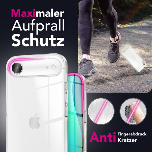 NALIA AirFlex Kristallklare Silikonhülle Für iPhone 17 Air - Durchsichtiges TPU, Anti-Gelb, Schlank