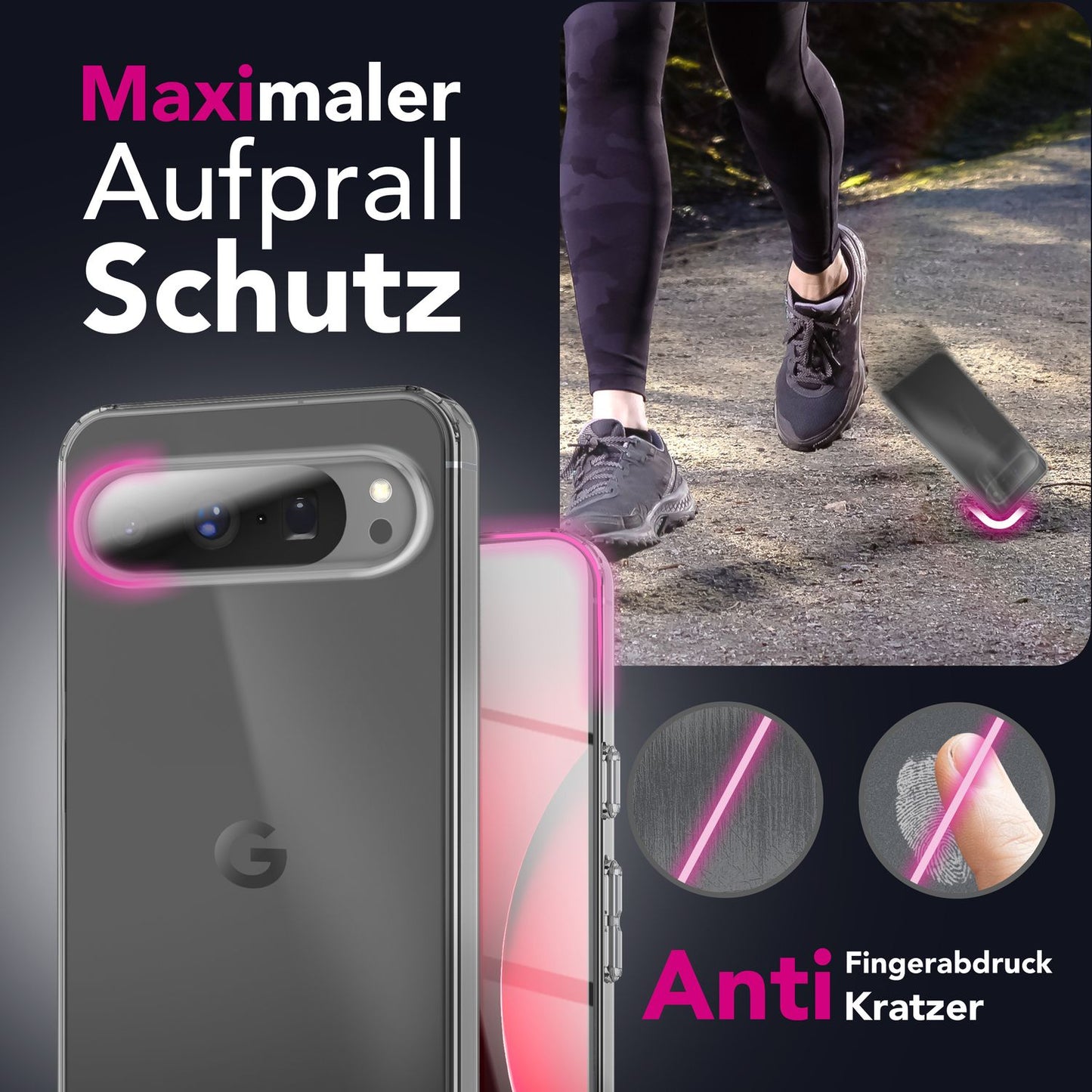 NALIA Hülle AirFlex für Google Pixel 10 Pro (Kristallklare Silikonhülle) - Transparentes TPU Cover, Dünn & Flexibel, Anti-Gelb Beschichtung, Handy Schutzhülle Durchsichtig