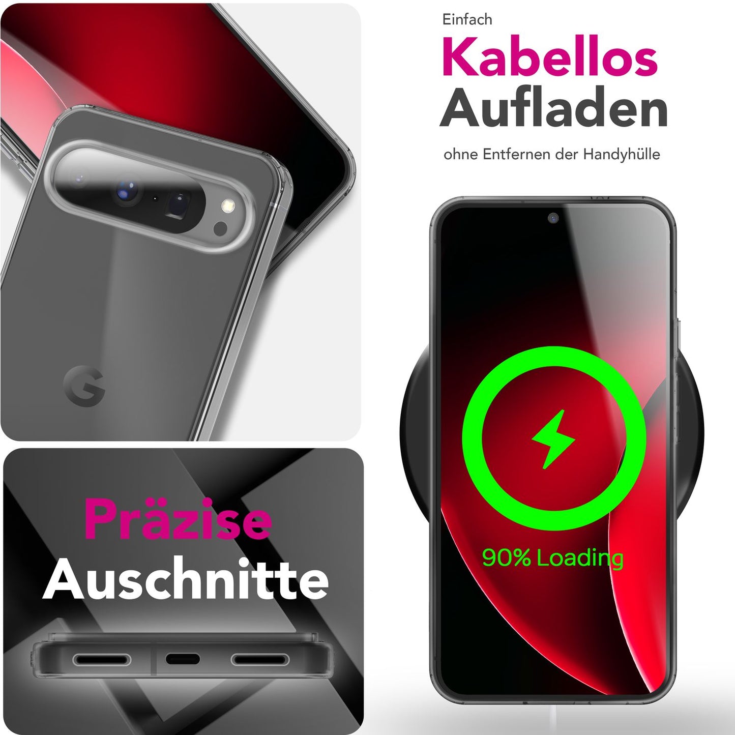 NALIA Hülle AirFlex für Google Pixel 10 Pro (Kristallklare Silikonhülle) - Transparentes TPU Cover, Dünn & Flexibel, Anti-Gelb Beschichtung, Handy Schutzhülle Durchsichtig