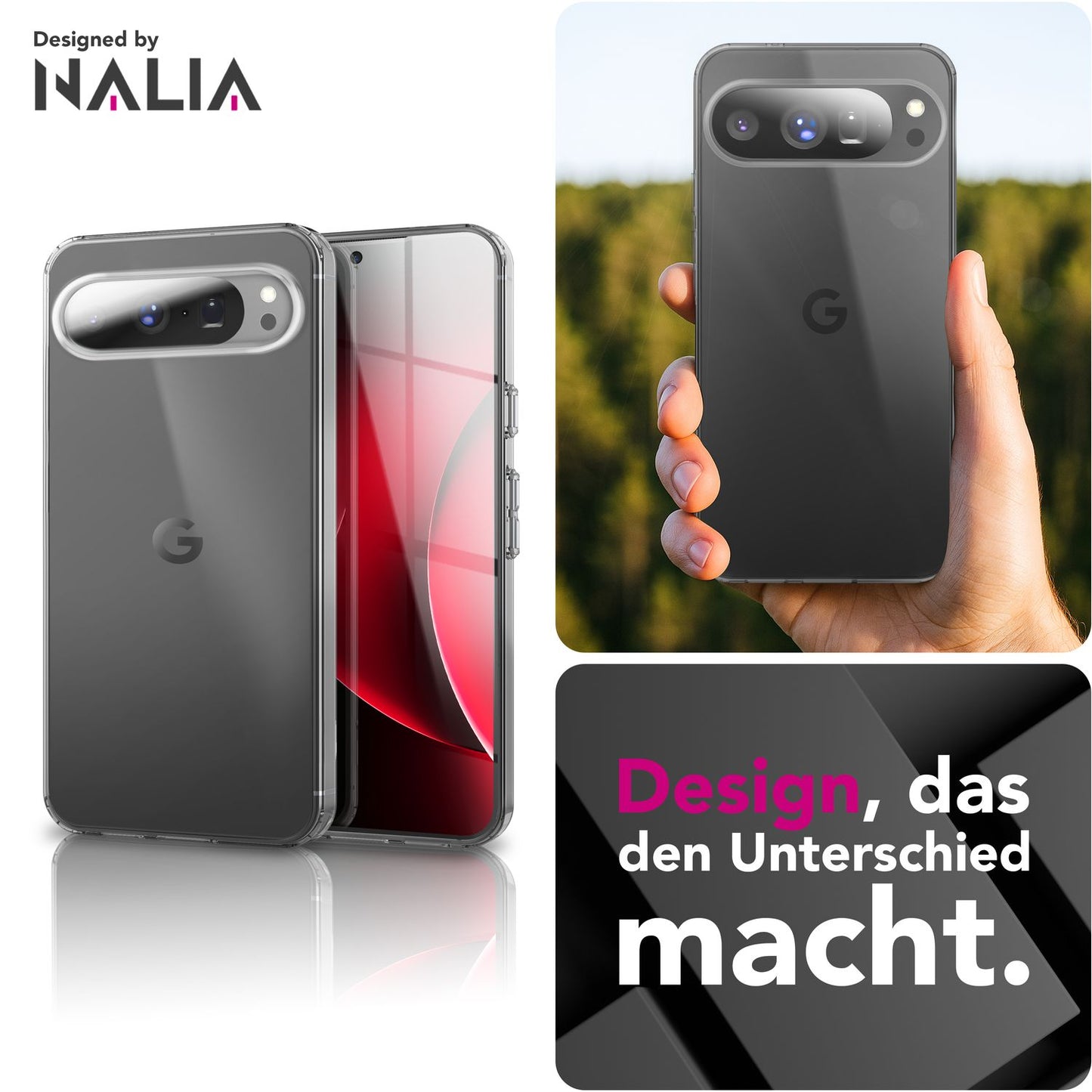 NALIA Hülle AirFlex für Google Pixel 10 Pro (Kristallklare Silikonhülle) - Transparentes TPU Cover, Dünn & Flexibel, Anti-Gelb Beschichtung, Handy Schutzhülle Durchsichtig