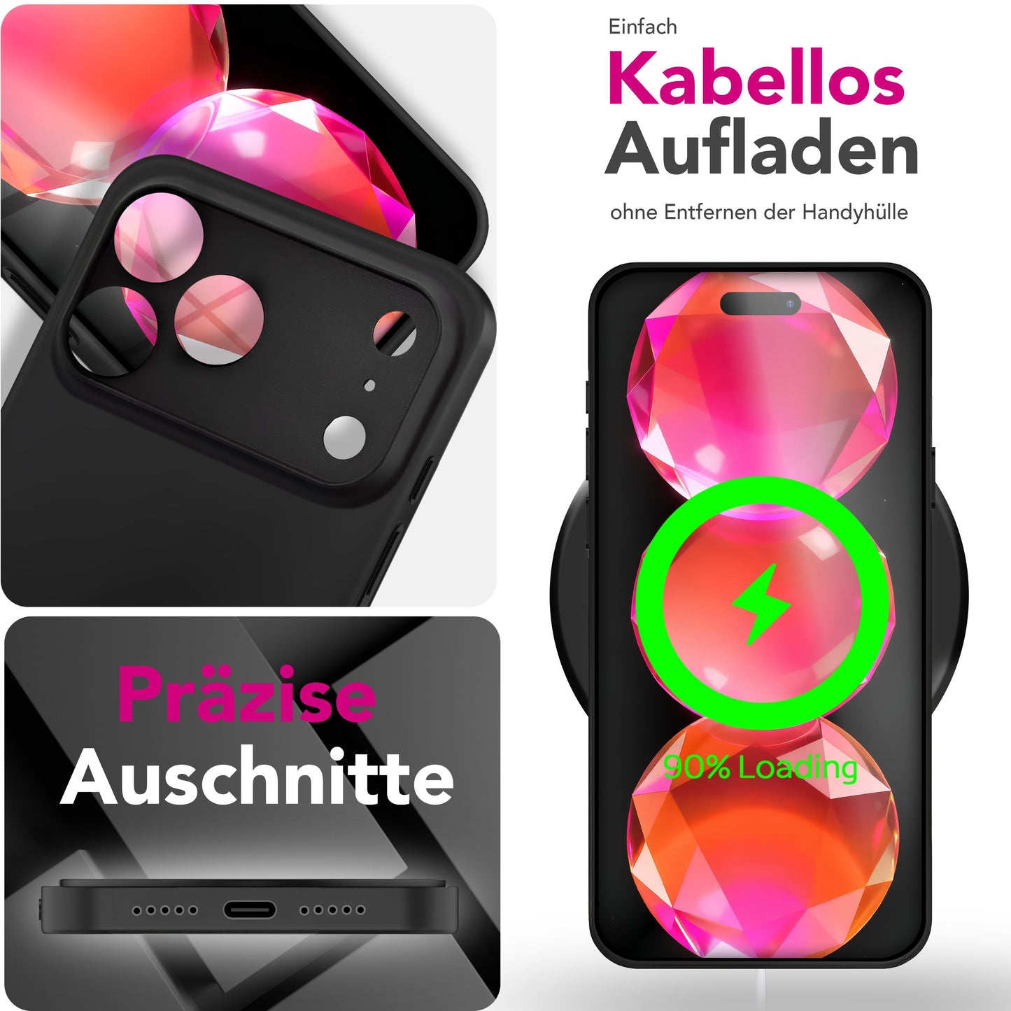 NALIA Hülle Phantom Apple iPhone 17 Pro Ultradünn - 0,3 mm Dicke, Matte Oberfläche, Slim Fit