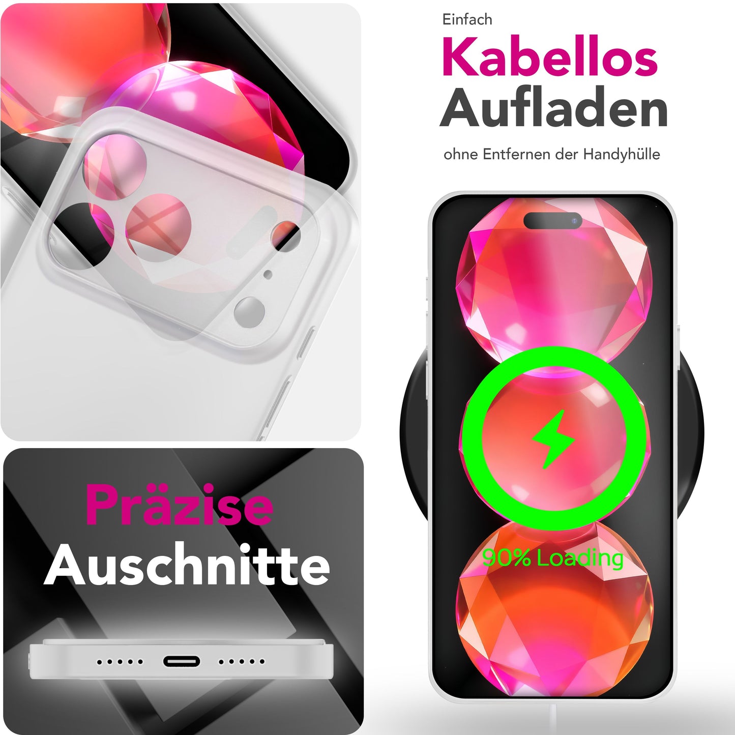 NALIA Hülle Phantom Apple iPhone 17 Pro Ultradünn - 0,3 mm Dicke, Matte Oberfläche, Slim Fit