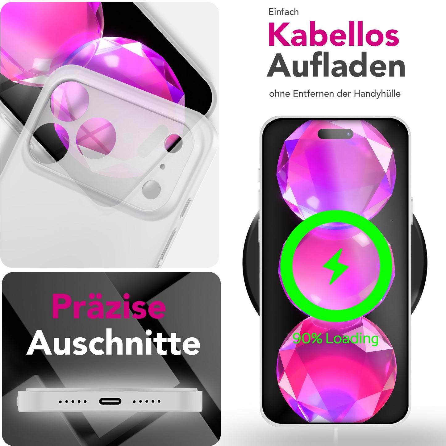 NALIA Hülle Phantom Ultra Dünn - 0,3 Millimeter Dicke, Matte Anti Schlieren Oberfläche, Federleicht