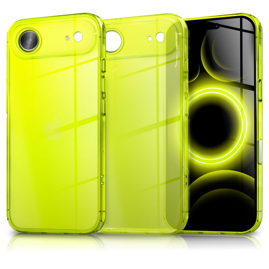 NALIA Hülle Vibe Neon - Größe 6,1 Zoll, TPU, Anti Gelb