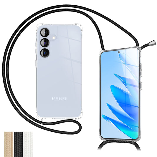 NALIA Hangit Umhängehülle - Kettenlänge 160 Cm Transparent Anti Gelb